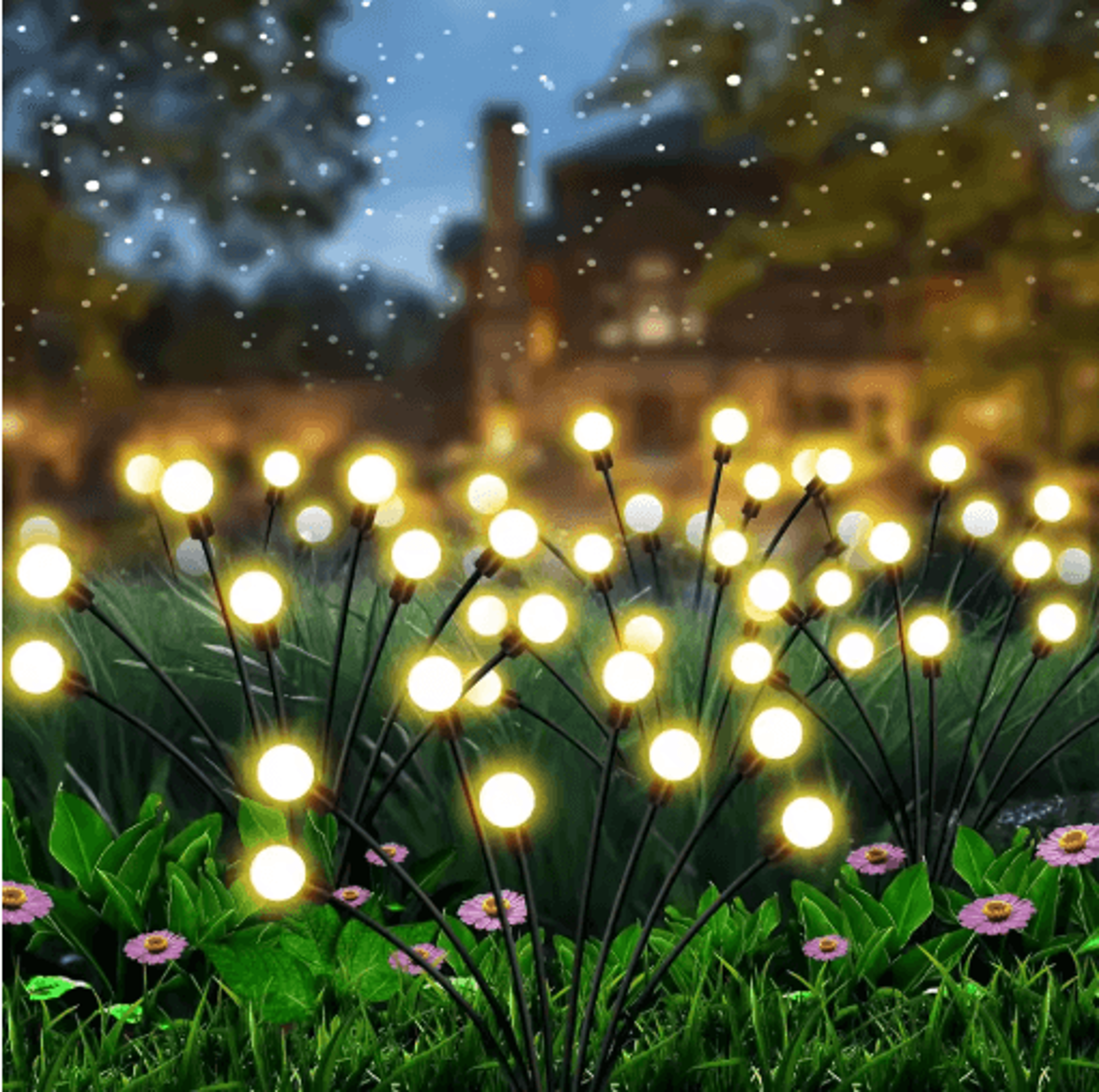 Upgraded Solar Firefly Garden Lights Waterproof Swaying Outdoor Decor 1