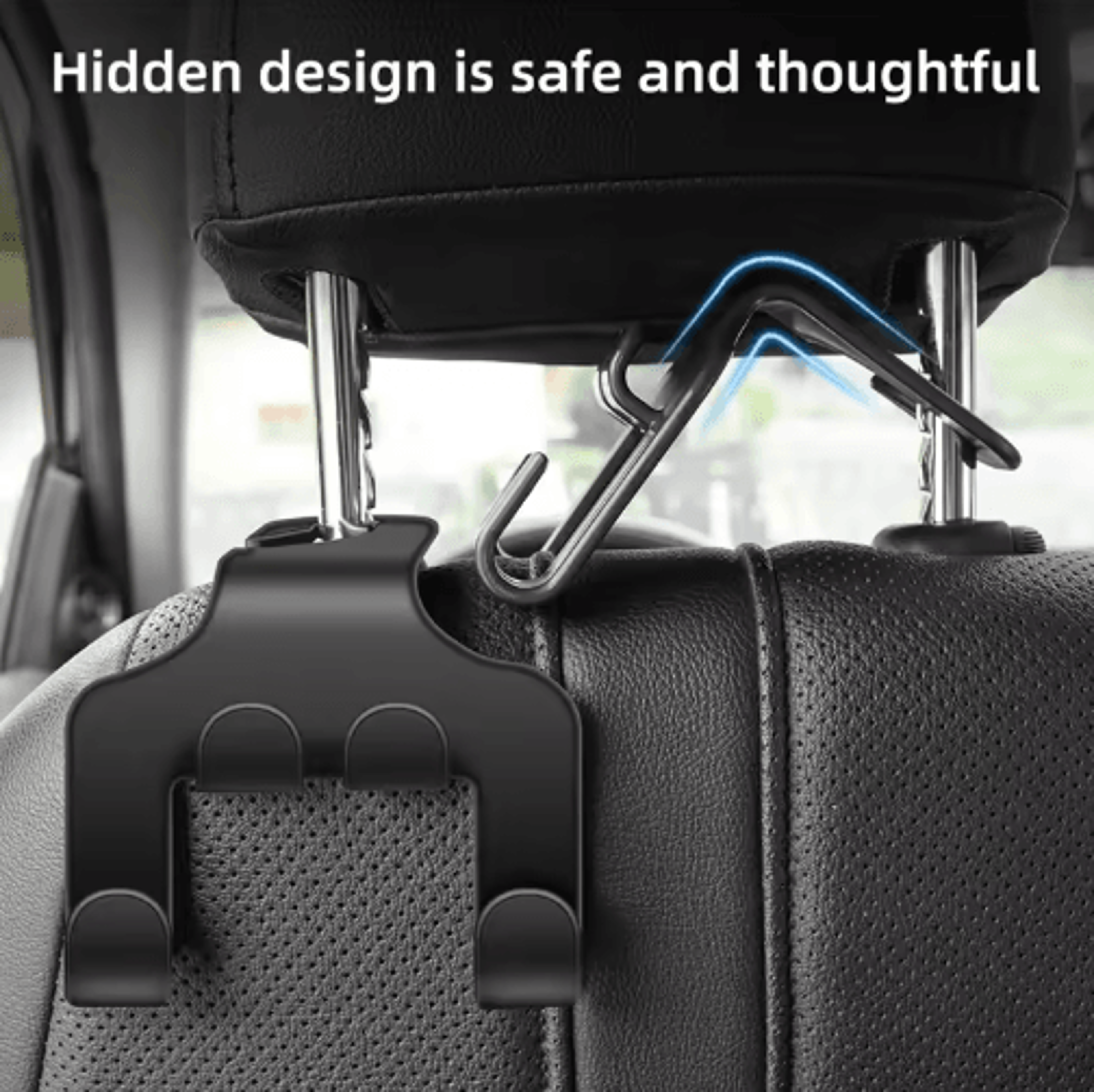 RideView Car Back Seat Phone Holder  Headrest Hook Mount  Rear Seat Stand For Smartphones 4
