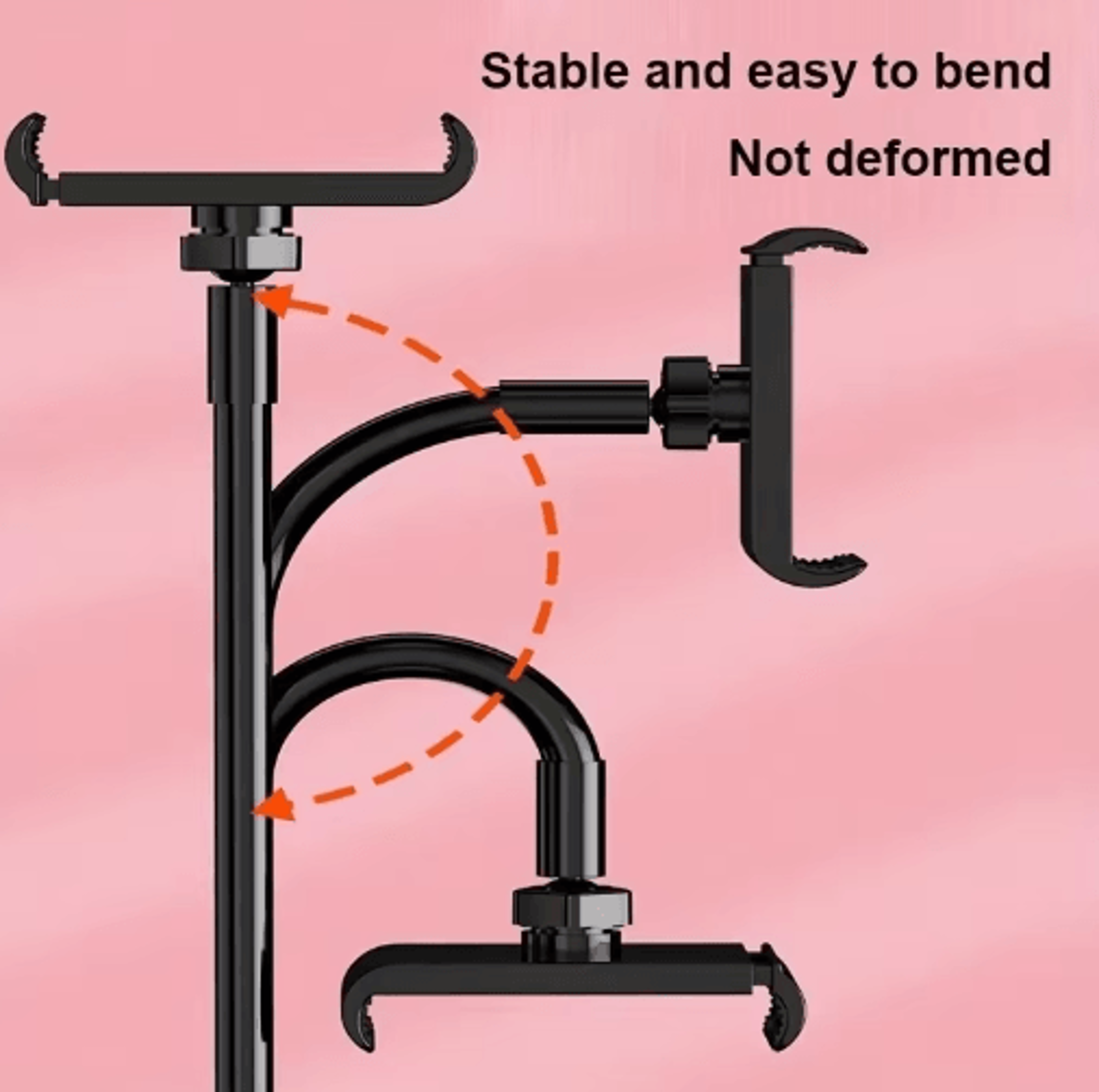 FlexView Lazy Bedside Phone  Tablet Stand  Adjustable Desktop Holder For IPhone IPad  Smartphones 6