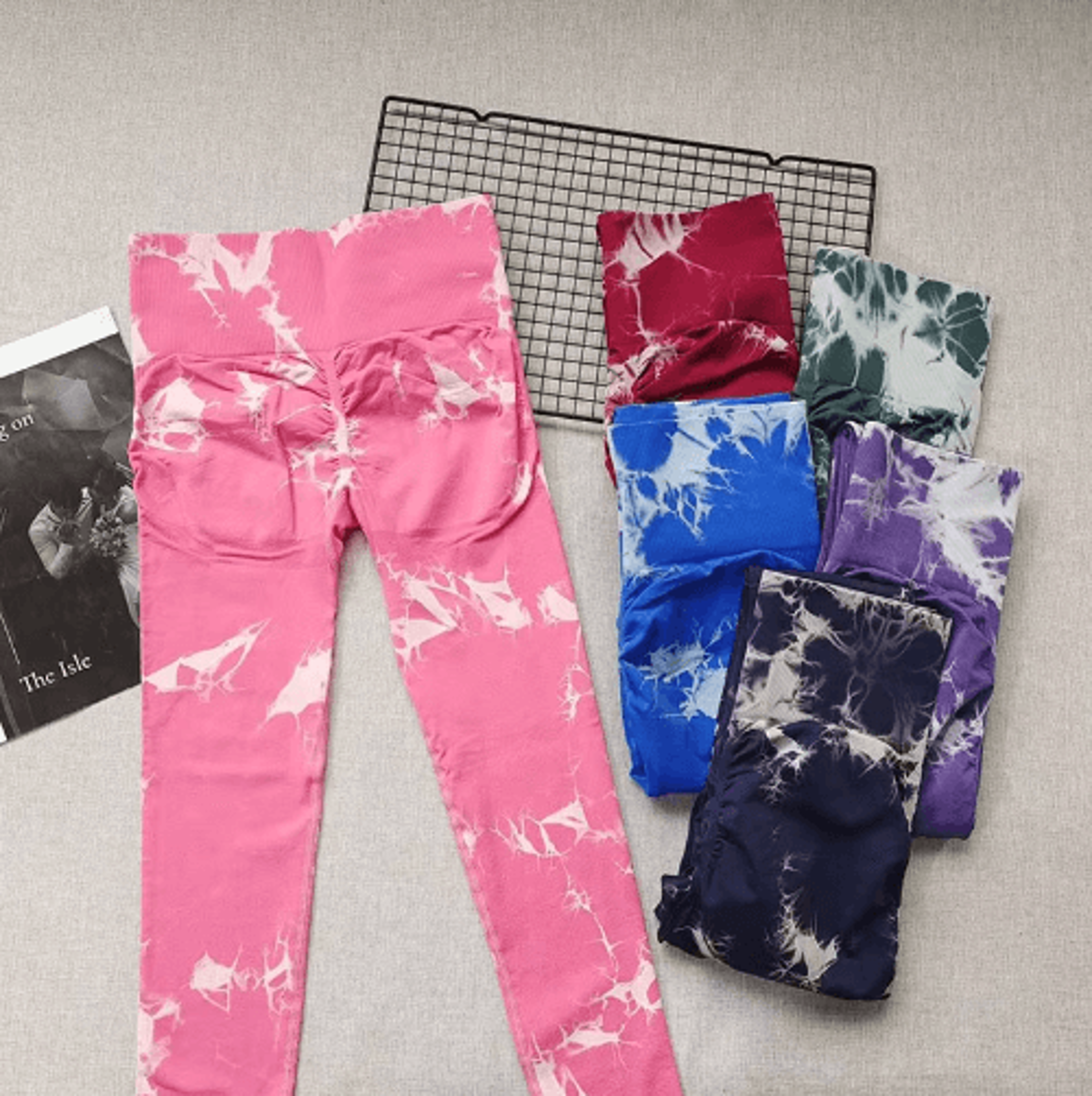 TieDye ButtLifting Yoga Leggings  High Waist SlimFit Fitness Leggings 13