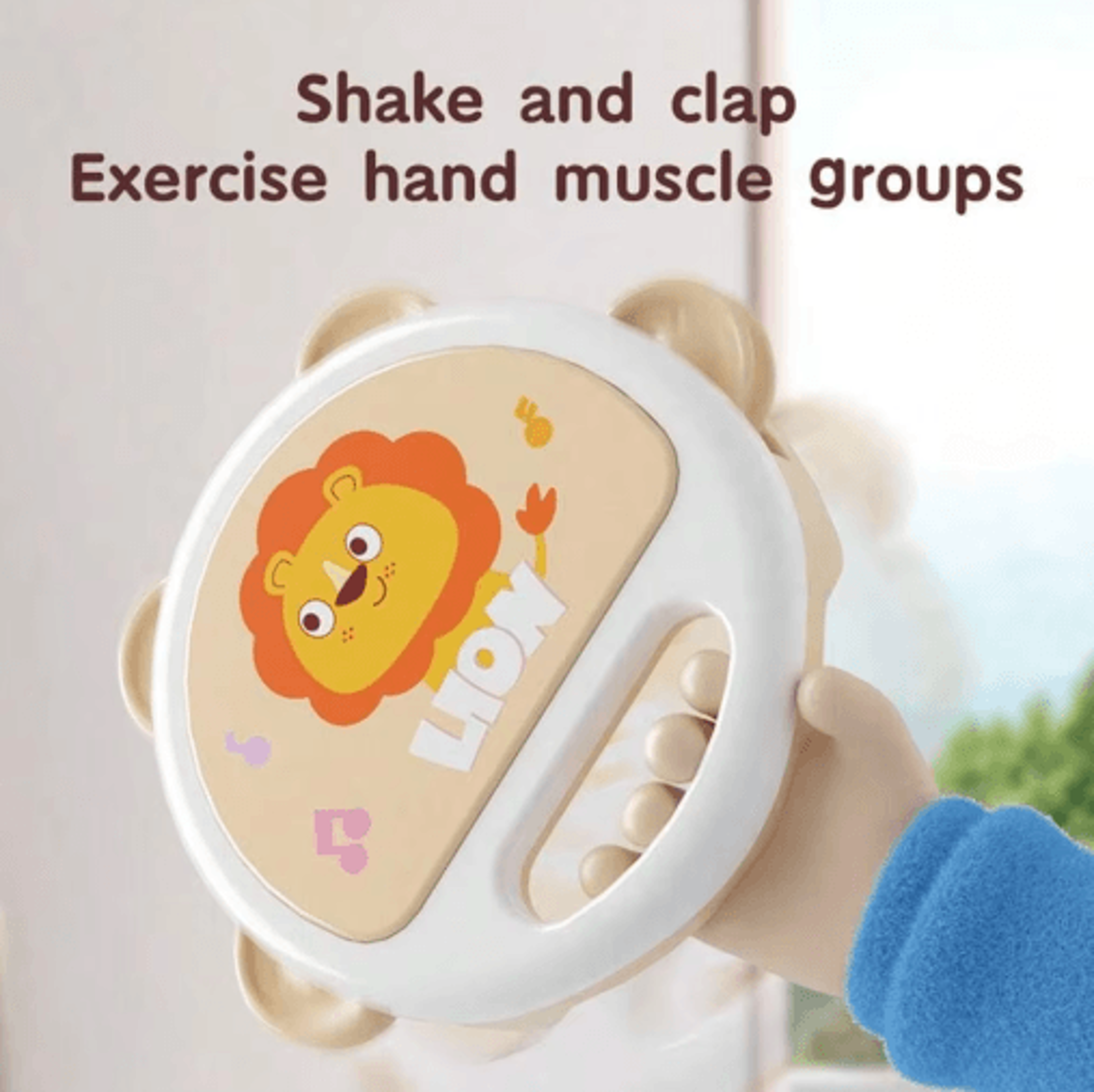 Adorable Baby Clapping Tambourine Musical Toy For Kids 1