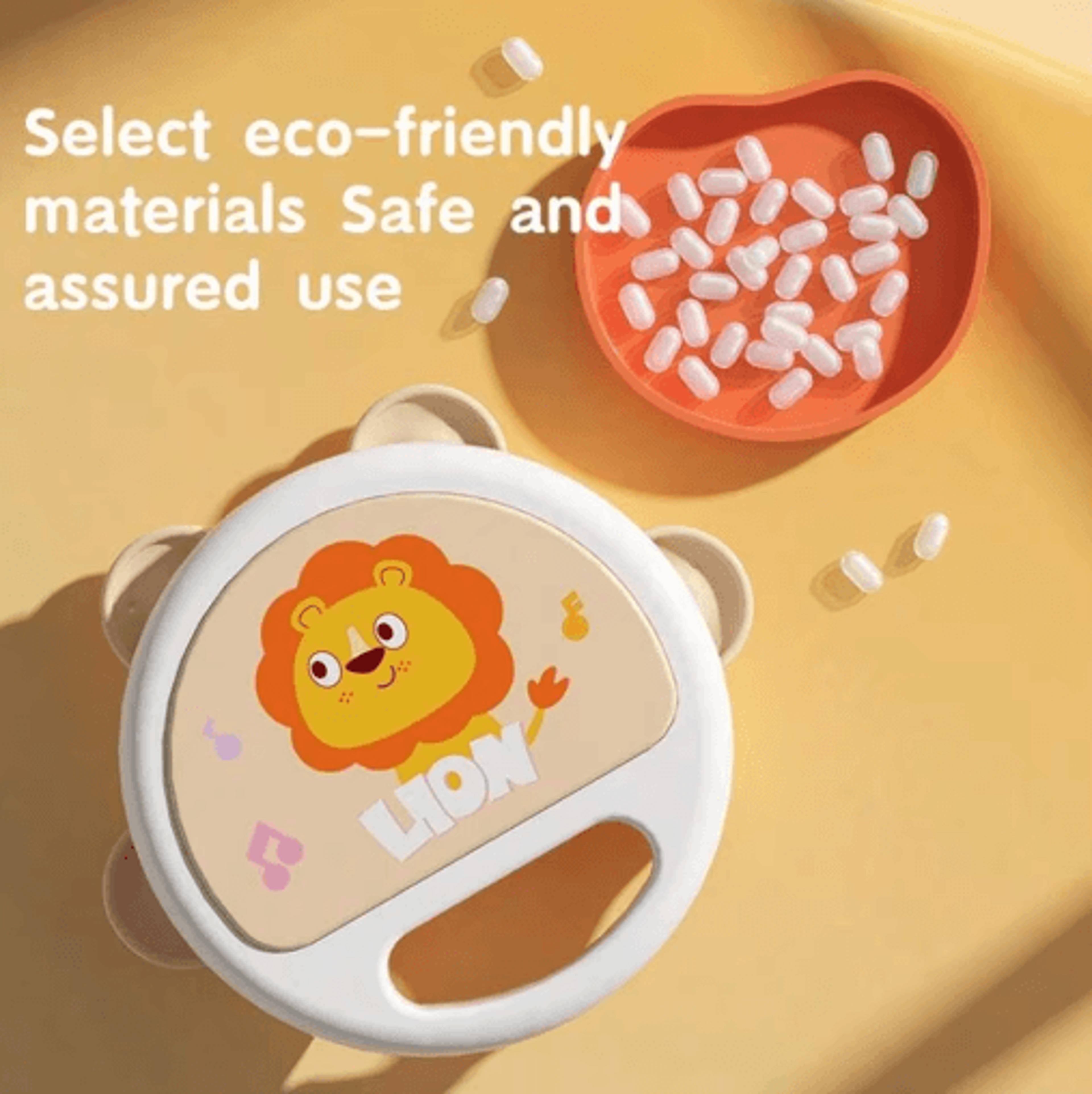 Adorable Baby Clapping Tambourine Musical Toy For Kids 4