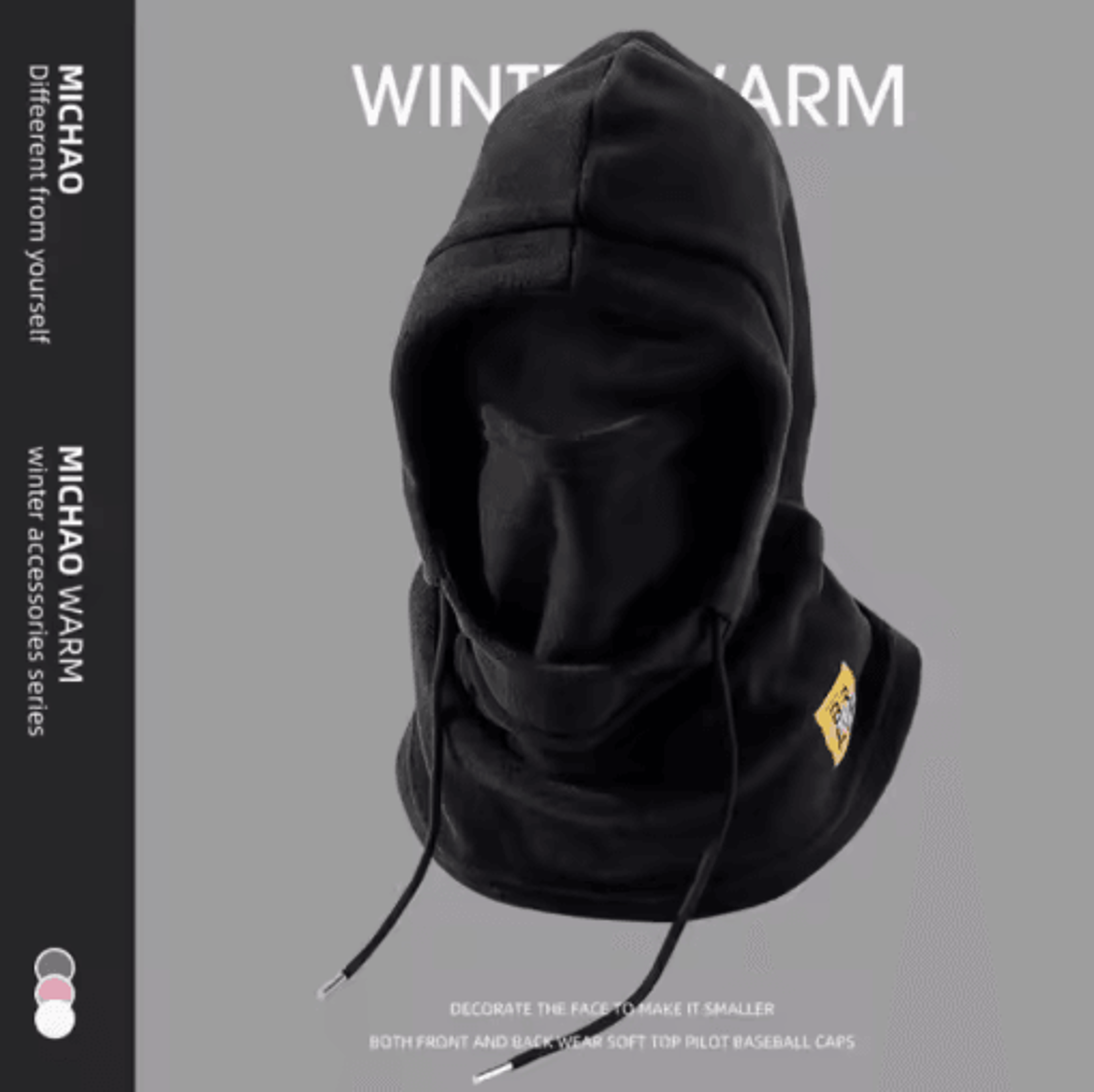 Warm 3in1 Winter Balaclava Hat With Mask And Neck Warmer For Cold Weather 3