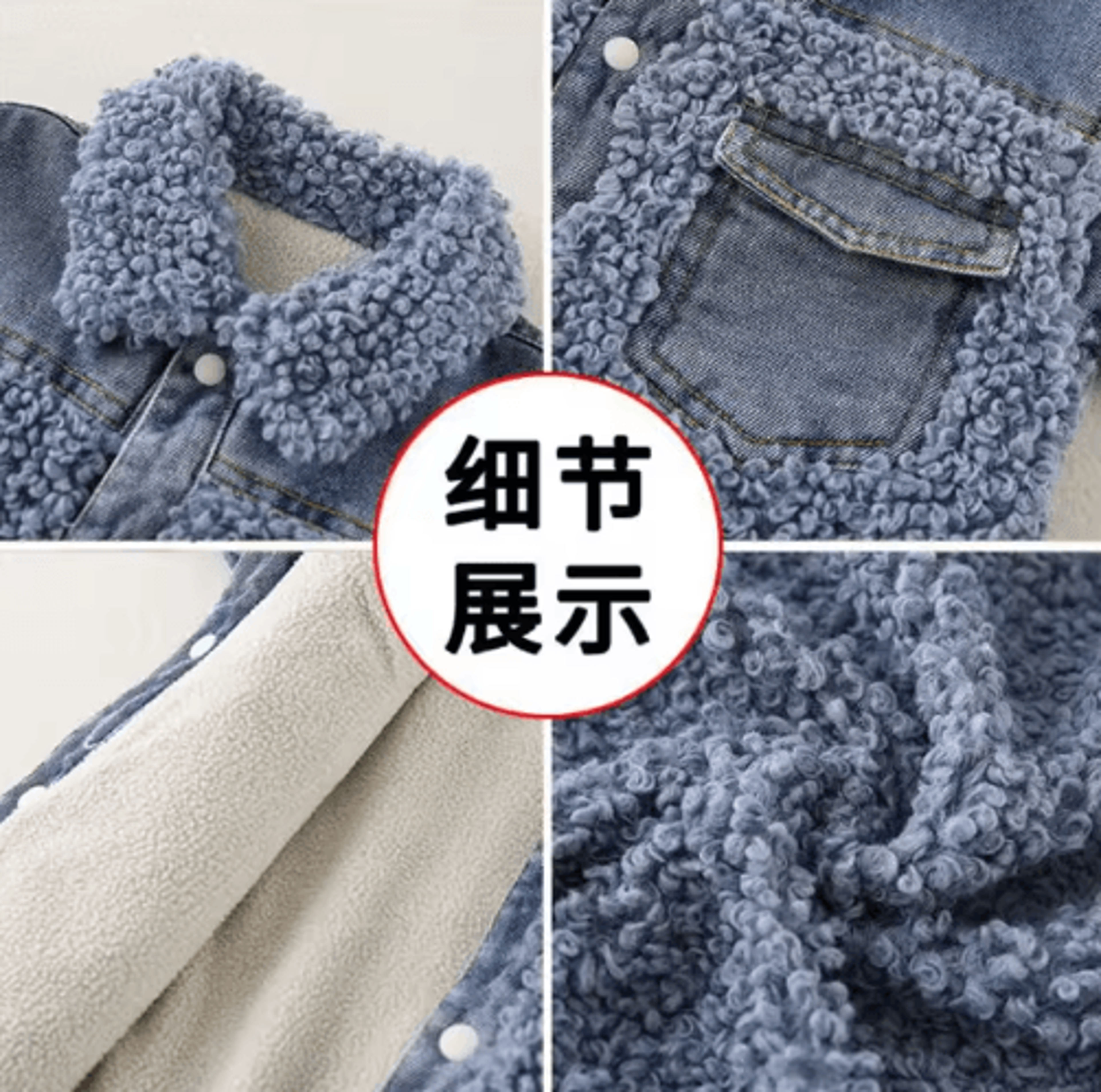 Denim Velvet Baby Winter Romper  Thick Warm Snowsuit For Newborns 4