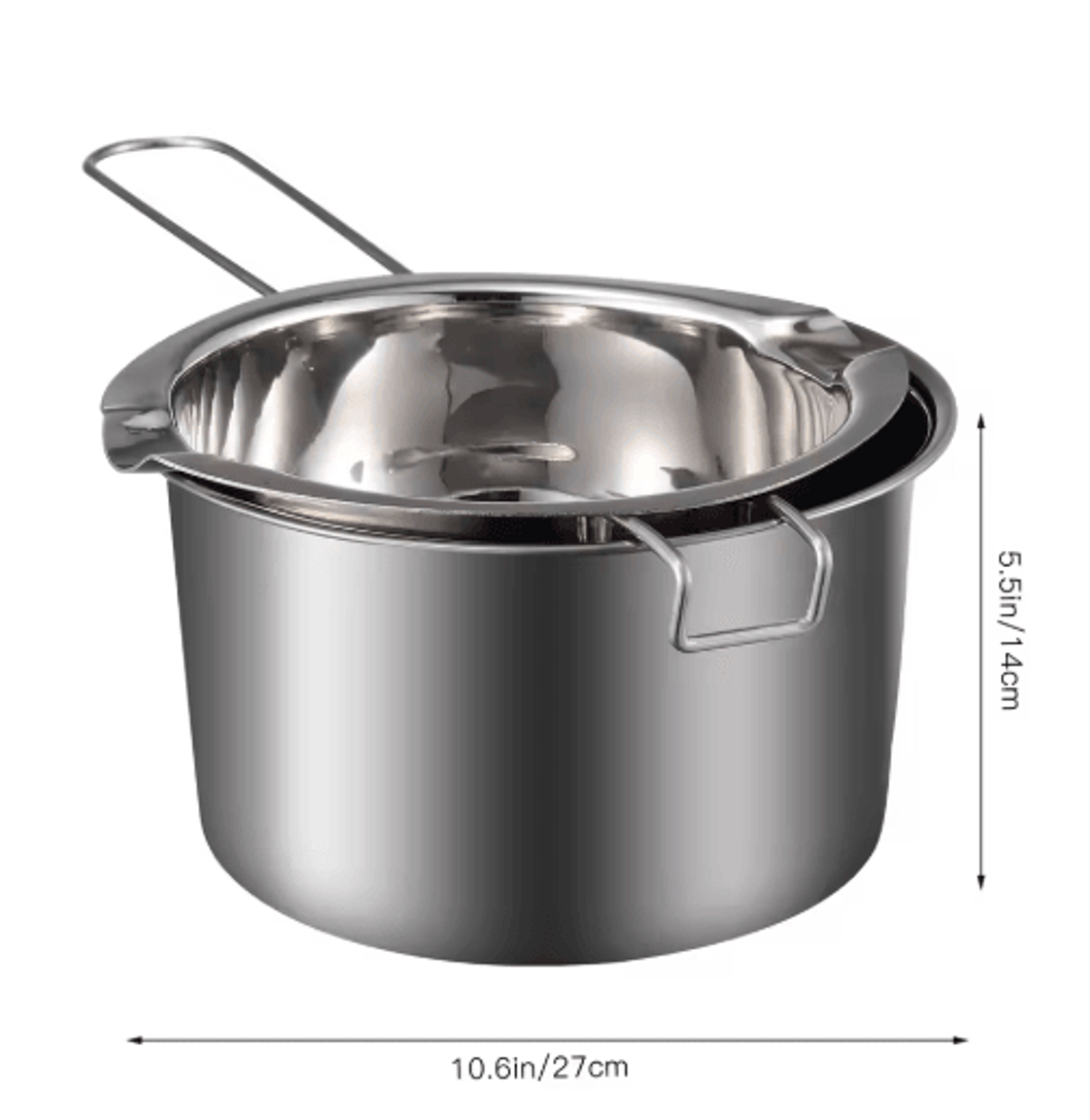 MultiUse Stainless Steel Double Boiler Pot  Easy Chocolate Melting Pot 1