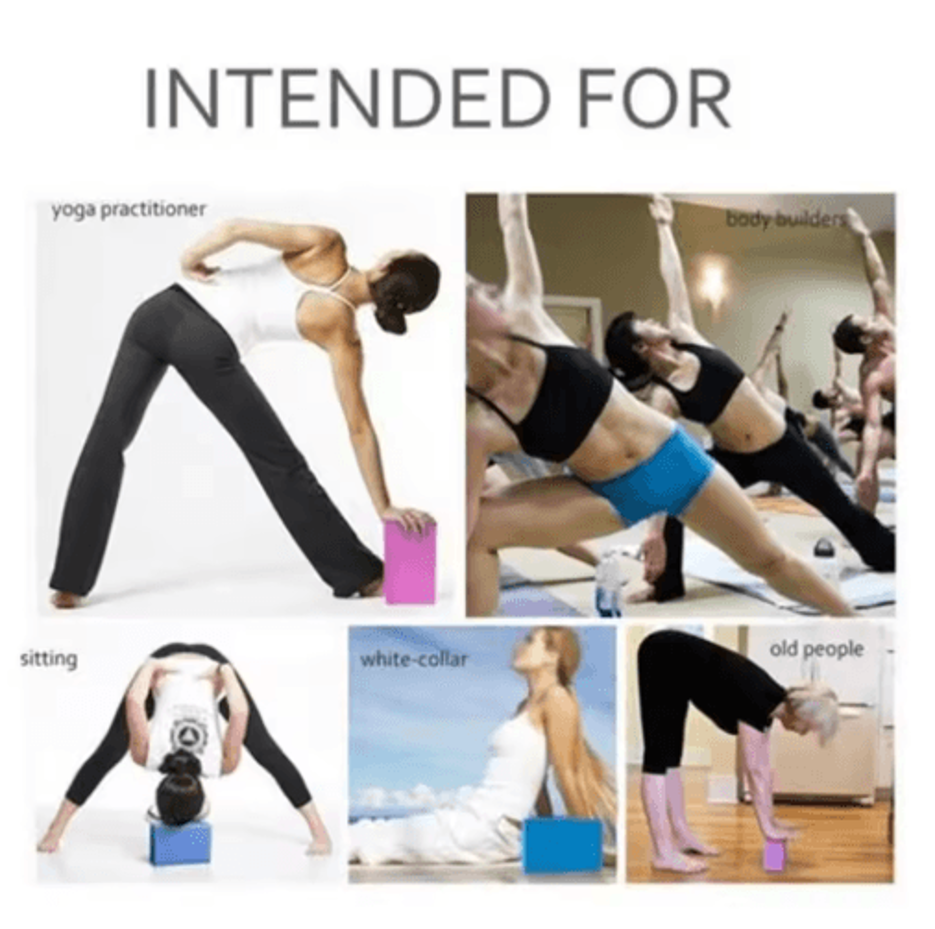 Non Slip EVA Yoga Block For Stretching Balance  Flexibility Training 8