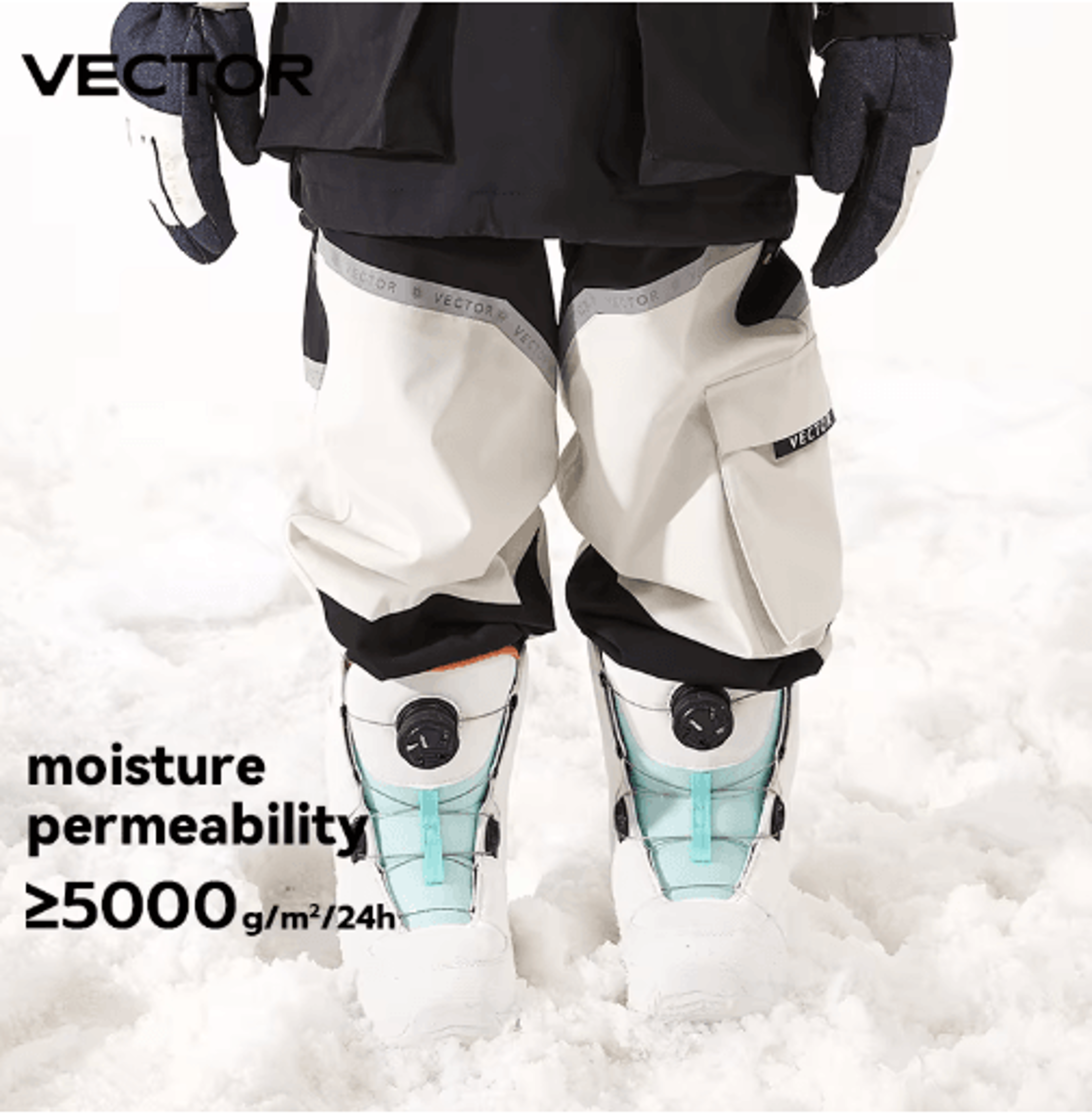 VECTOR Kids Ski Pants Waterproof Windproof Snowboard Trousers For Children 9