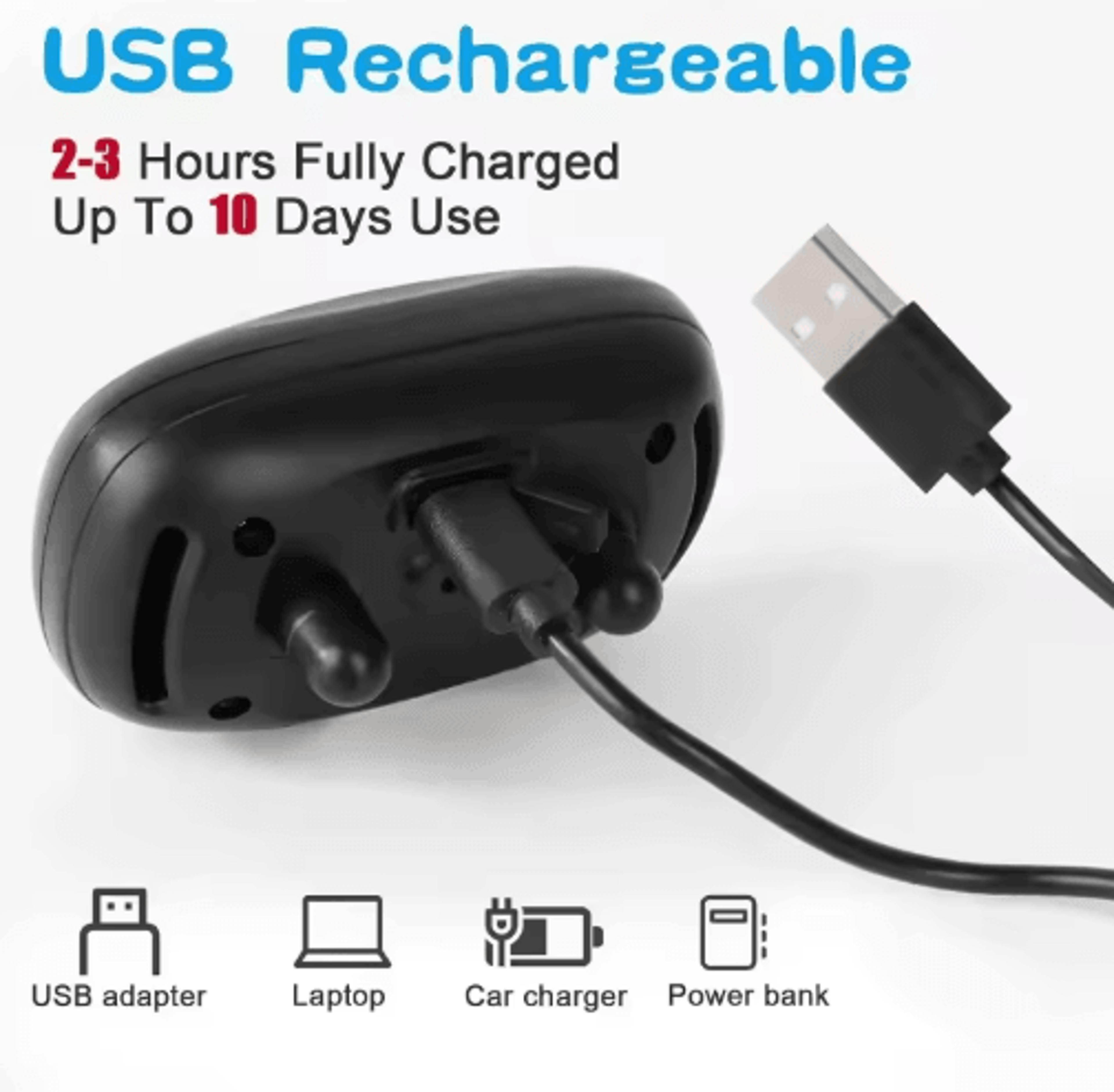 SmartCalm Anti Barking Collar  Ultrasonic Rechargeable Dog Training Device 7