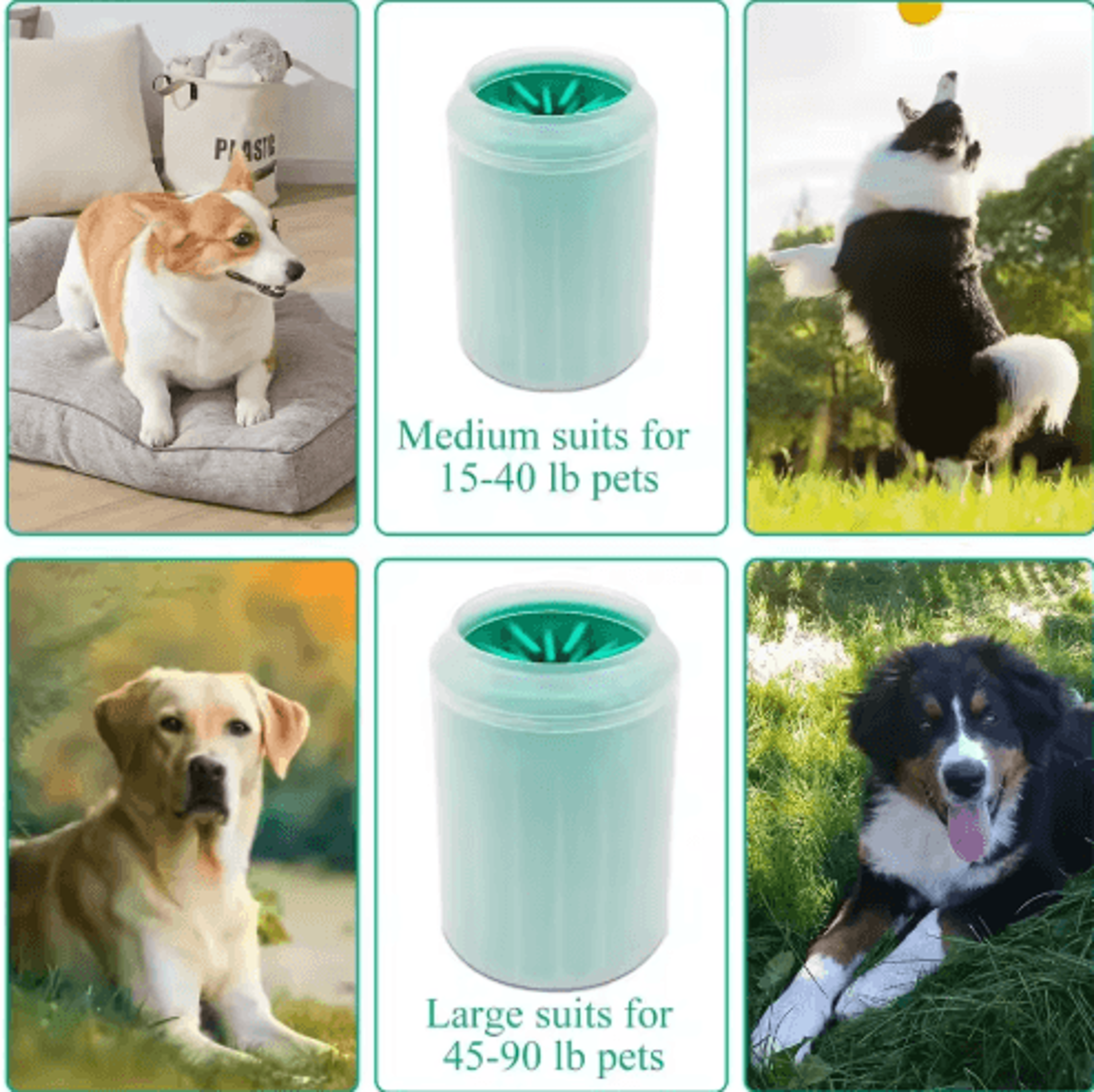 Portable Silicone Pet Paw Cleaner  Gentle Dog  Cat Foot Wash Cup 5