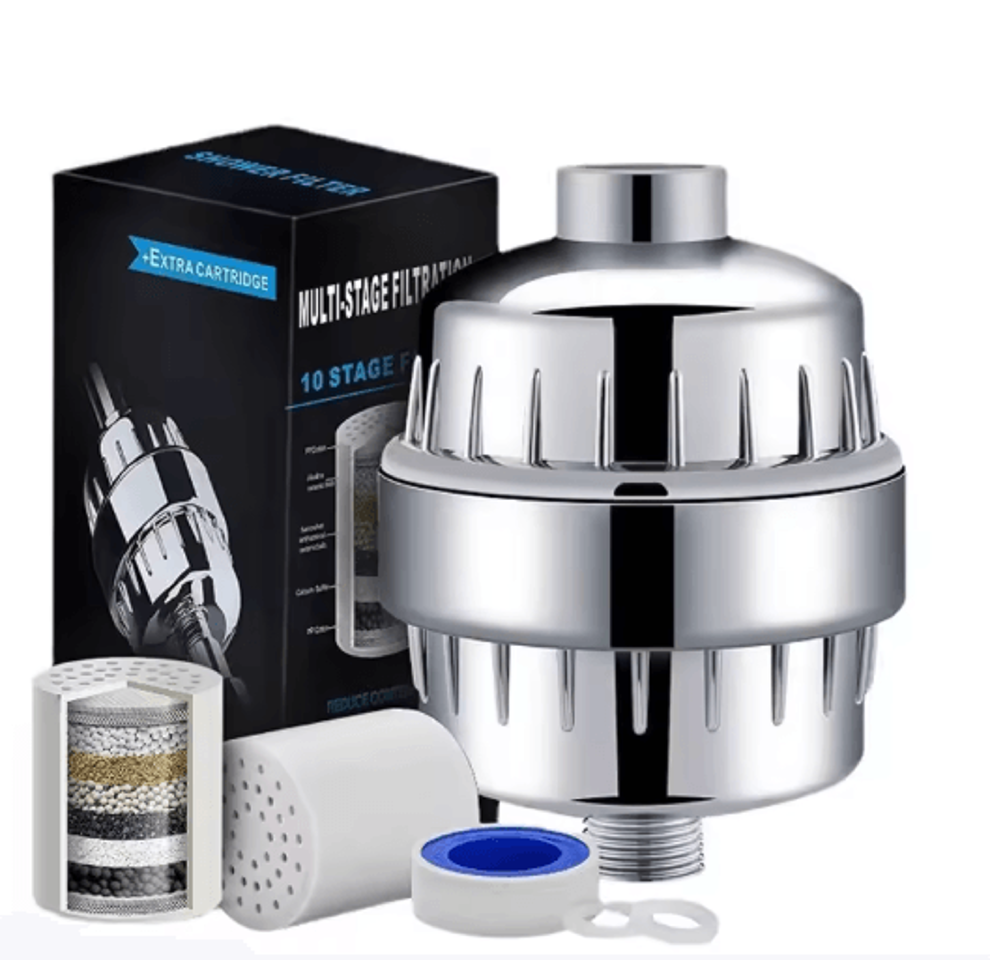 High Output Shower Water Filter For Chlorine Removal  Softer Skin 11