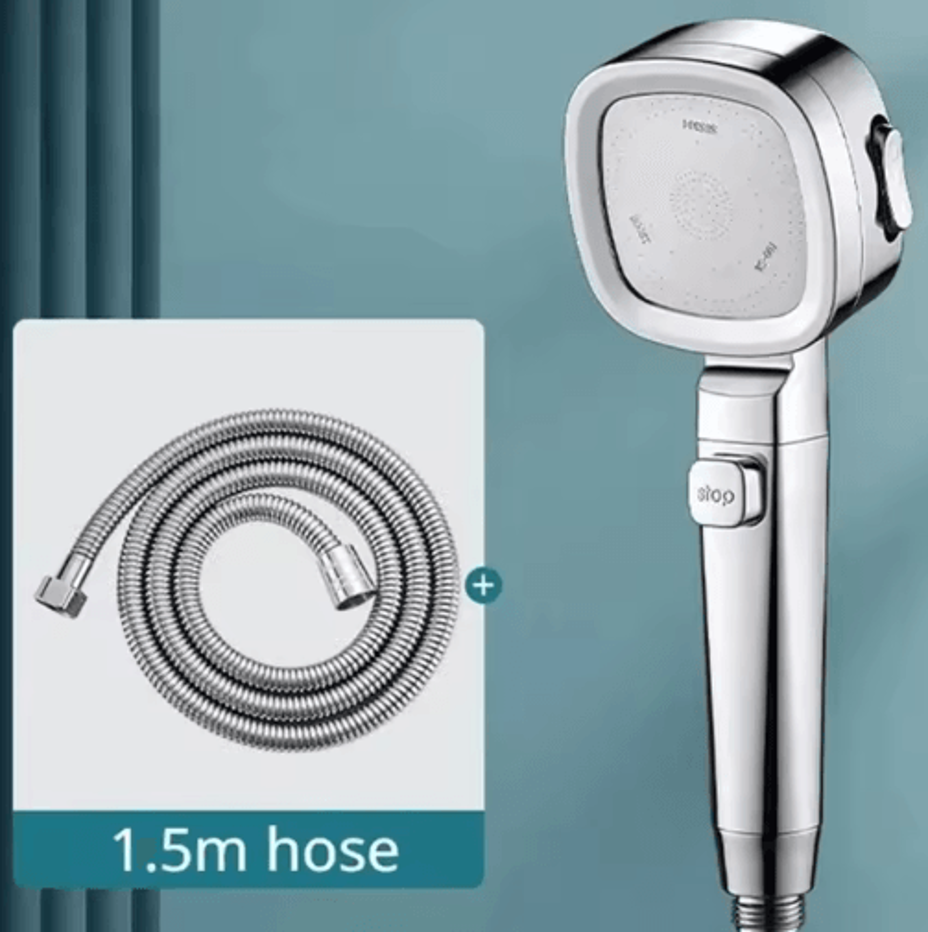 High Pressure 3Mode Shower Head With Water Saving  OneTouch Control 6