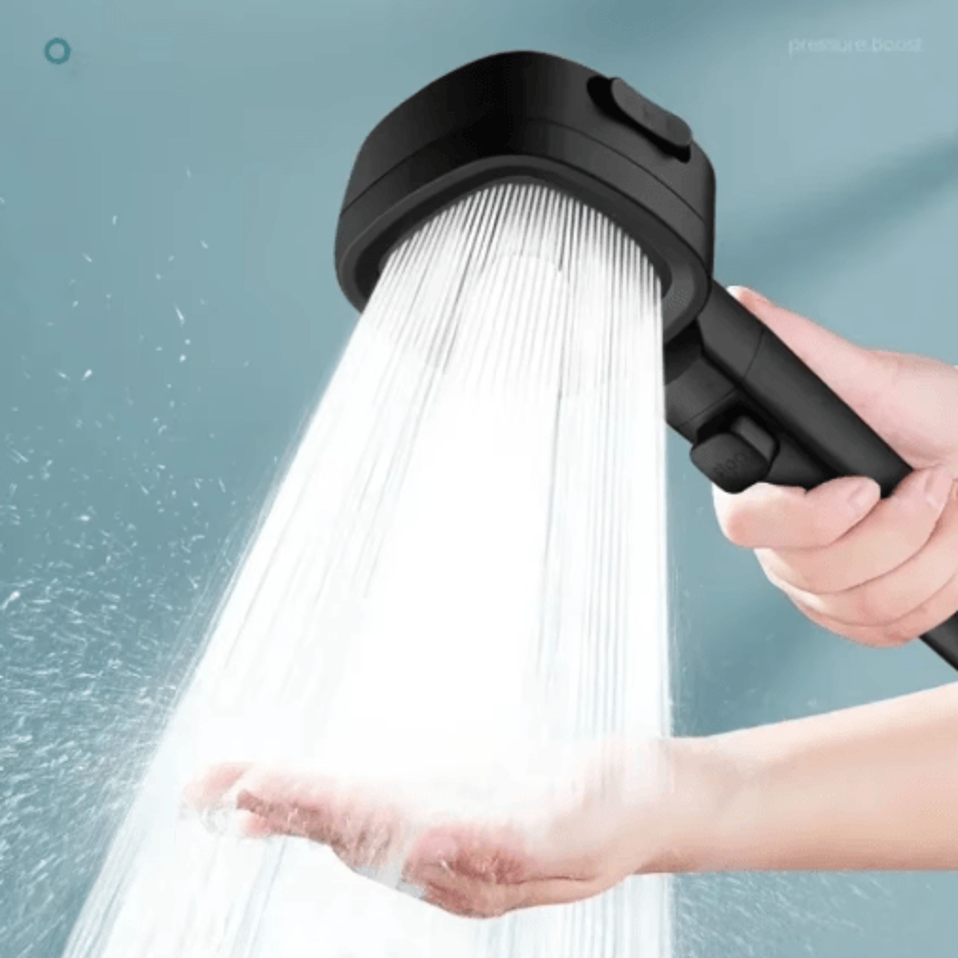 High Pressure 3Mode Shower Head With Water Saving  OneTouch Control 10
