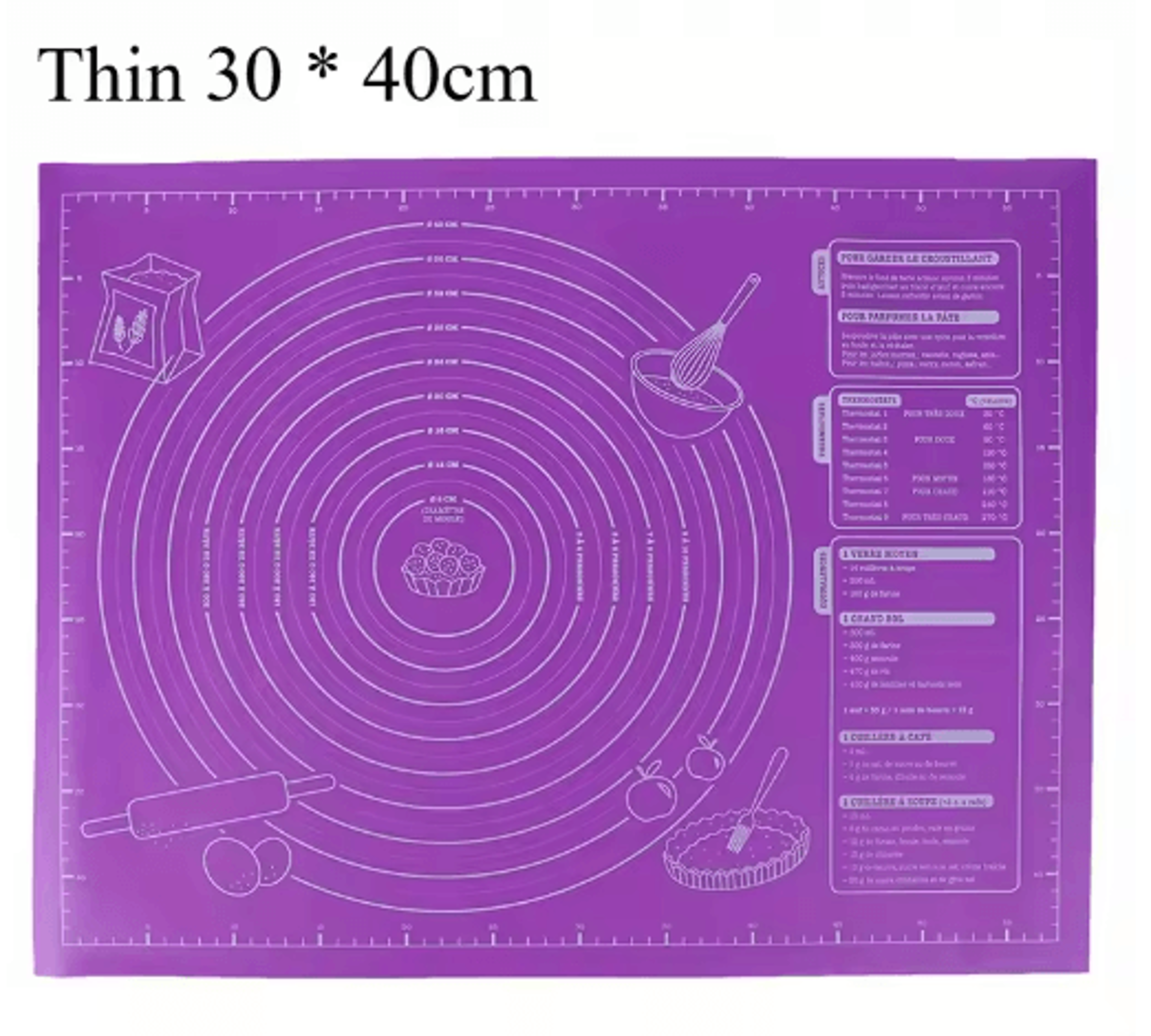 NonStick Silicone Baking Mat With Measurement Guide For Easy Dough Rolling 3