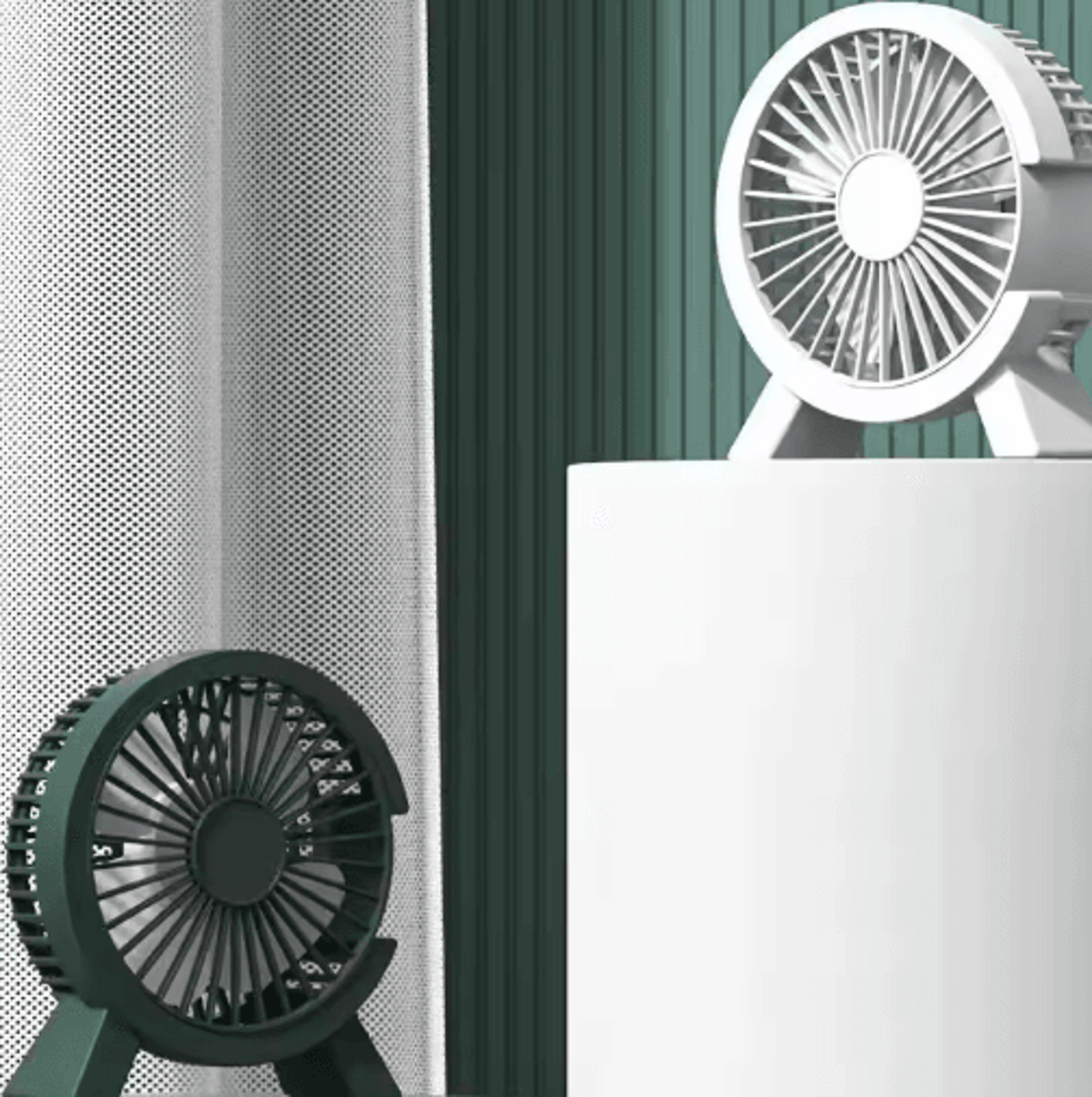 UltraQuiet Desk Fan  Compact PlugIn Bedside  Office Cooling Fan 3