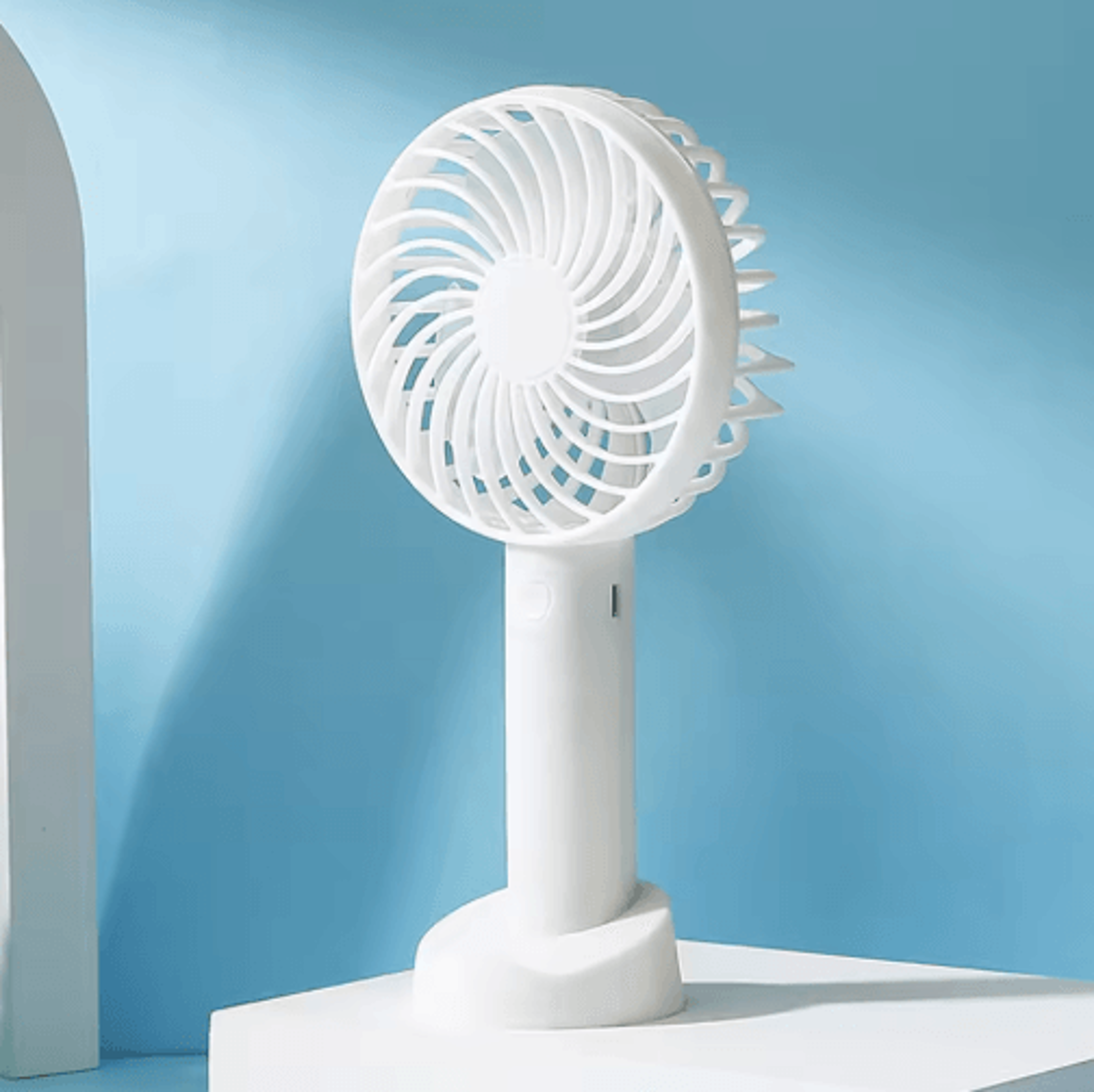 Mini Handheld Fan  USB Rechargeable Portable Desk Fan For Travel  Daily Cooling 5