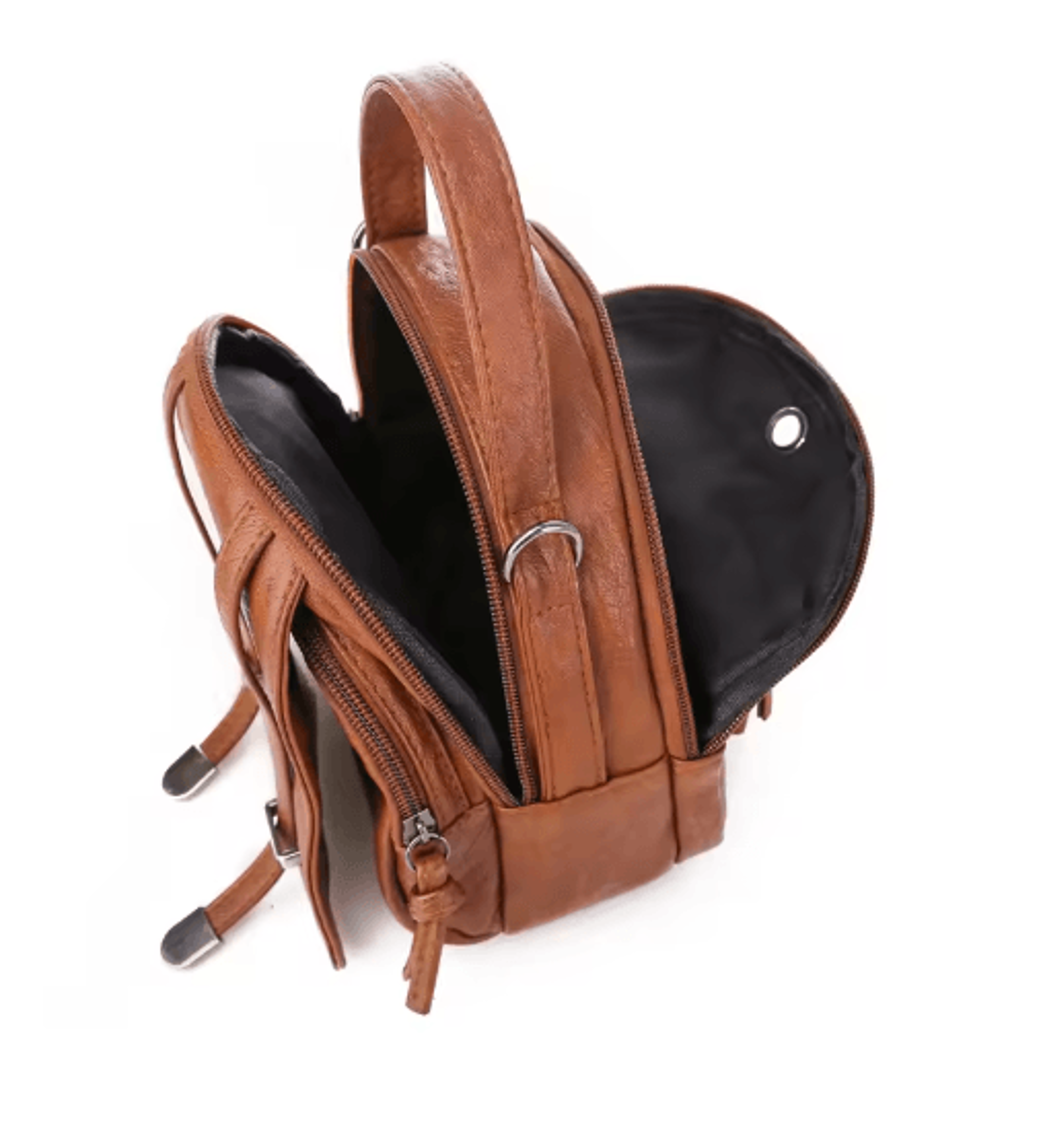 Womens Vintage PU Leather Crossbody Bag Multi Functional Small Shoulder Phone Purse 4