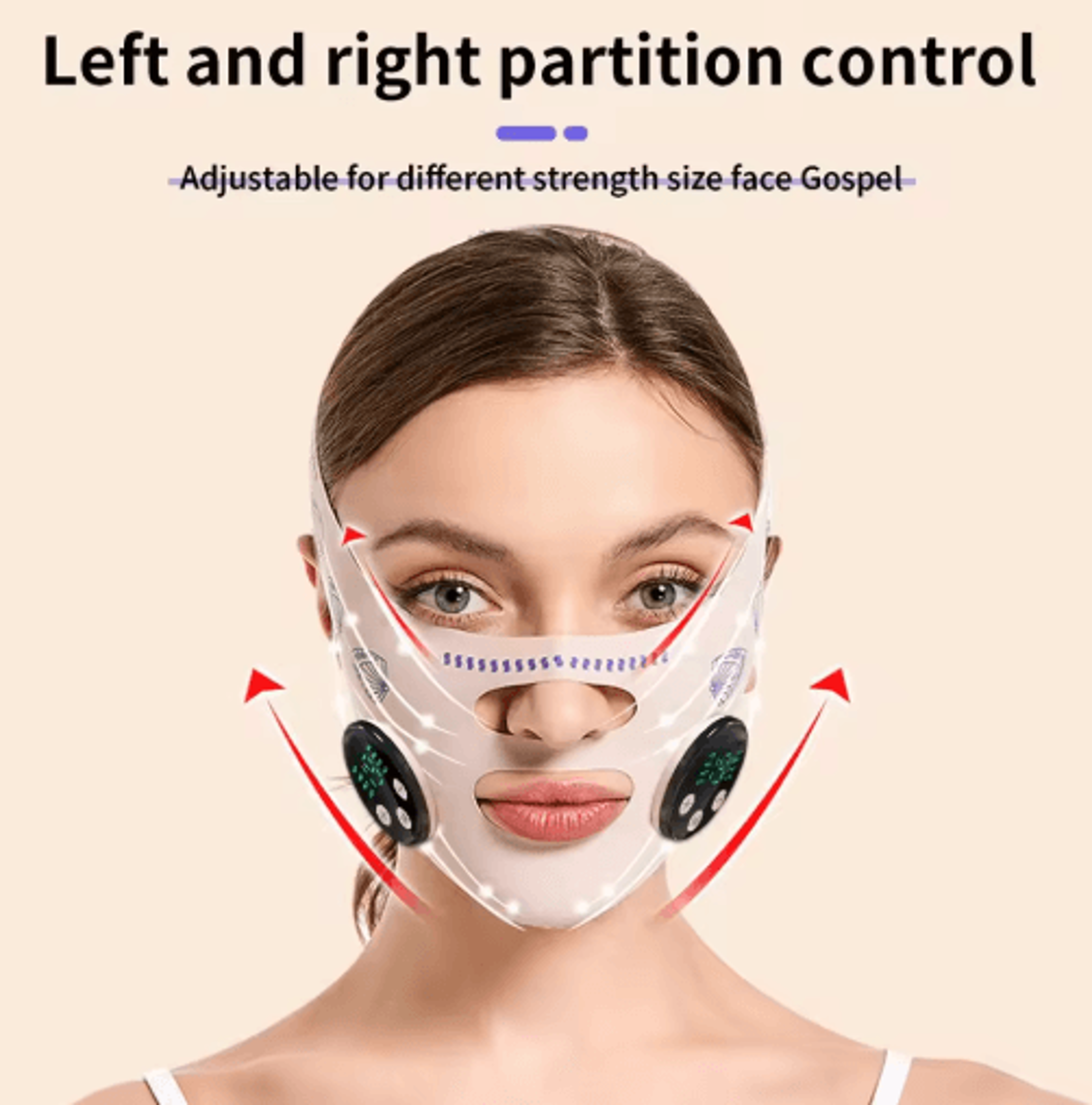 FaceLift Pro EMS Facial Slimming Strap  Rechargeable Face Lifting Massager For Jawline  Chin 5