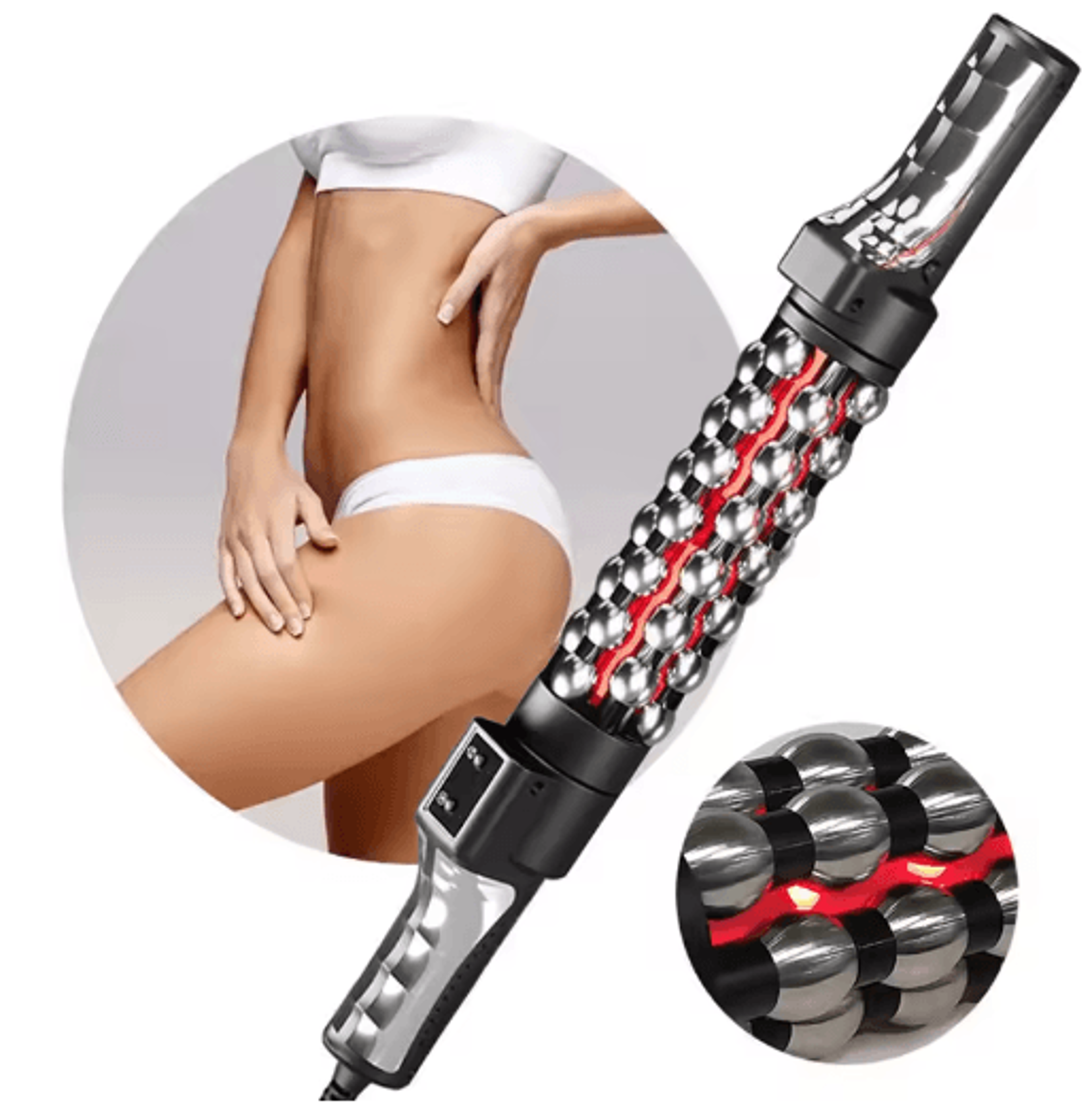 RelaxoTherm 360 Red Light Massage Roller  Heated Body Massager Roller For Muscle Relief  Skin Smoot 6