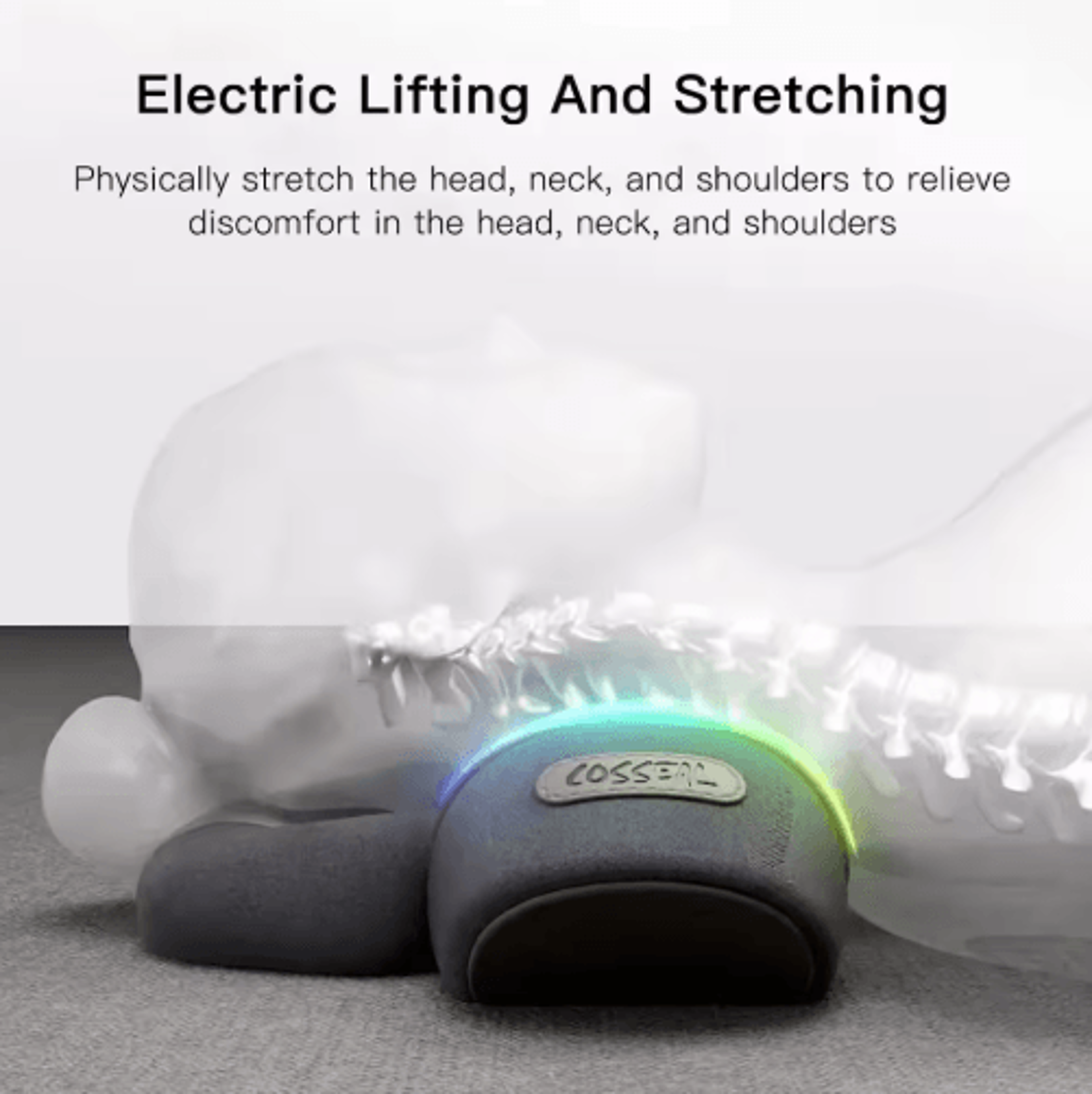 Electric Neck Traction Pillow Massager With Heat  Ergonomic Neck Massager Pillow For Cervical Relie 5