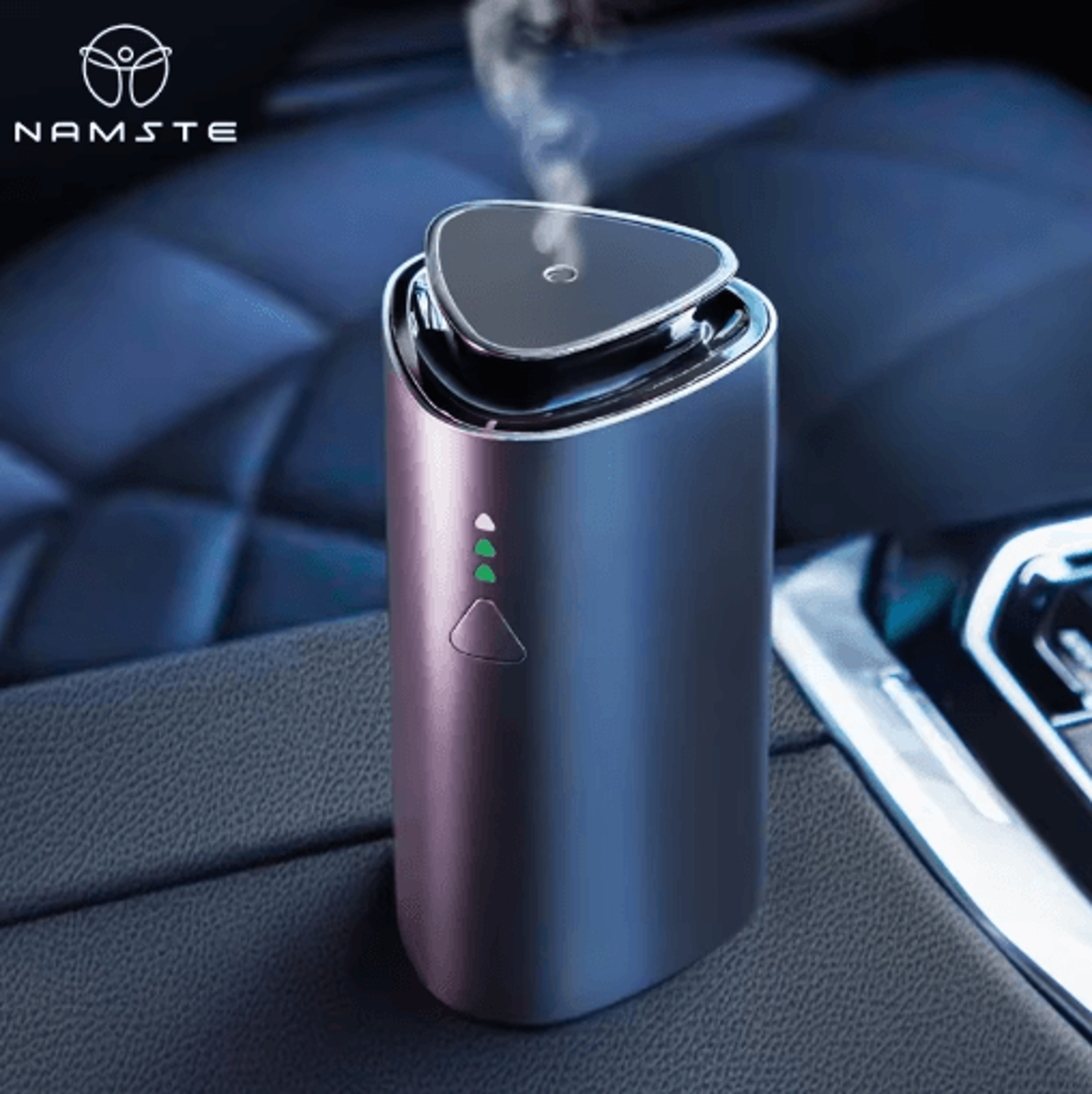 NAMSTE Car Aroma Diffuser Humidifier USB Rechargeable Car Diffuser Humidifier For Fresh Air  Relaxa 0