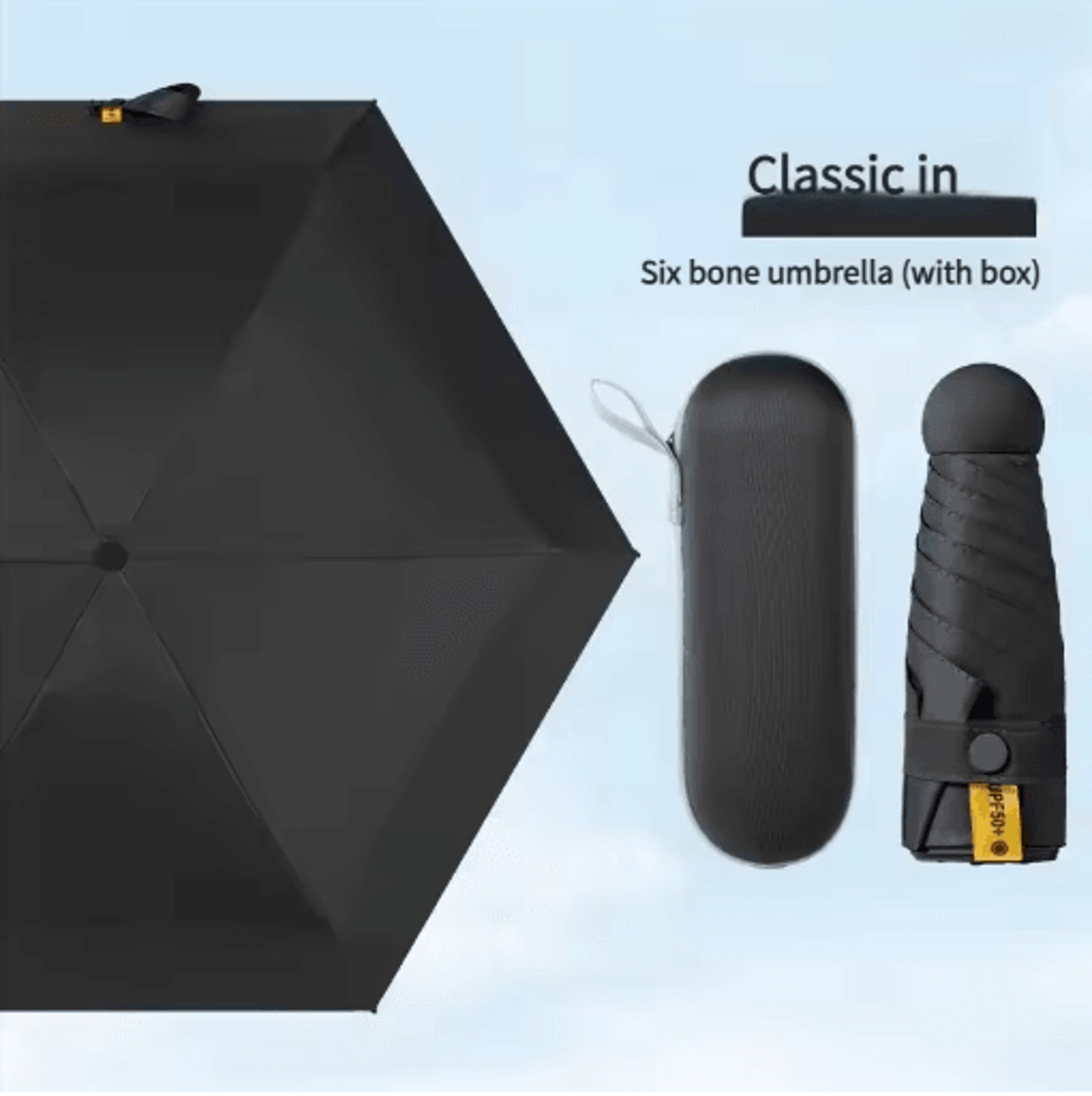Capsule Mini Travel Umbrella Ultra Light Compact Travel Umbrella With UV Protection 3