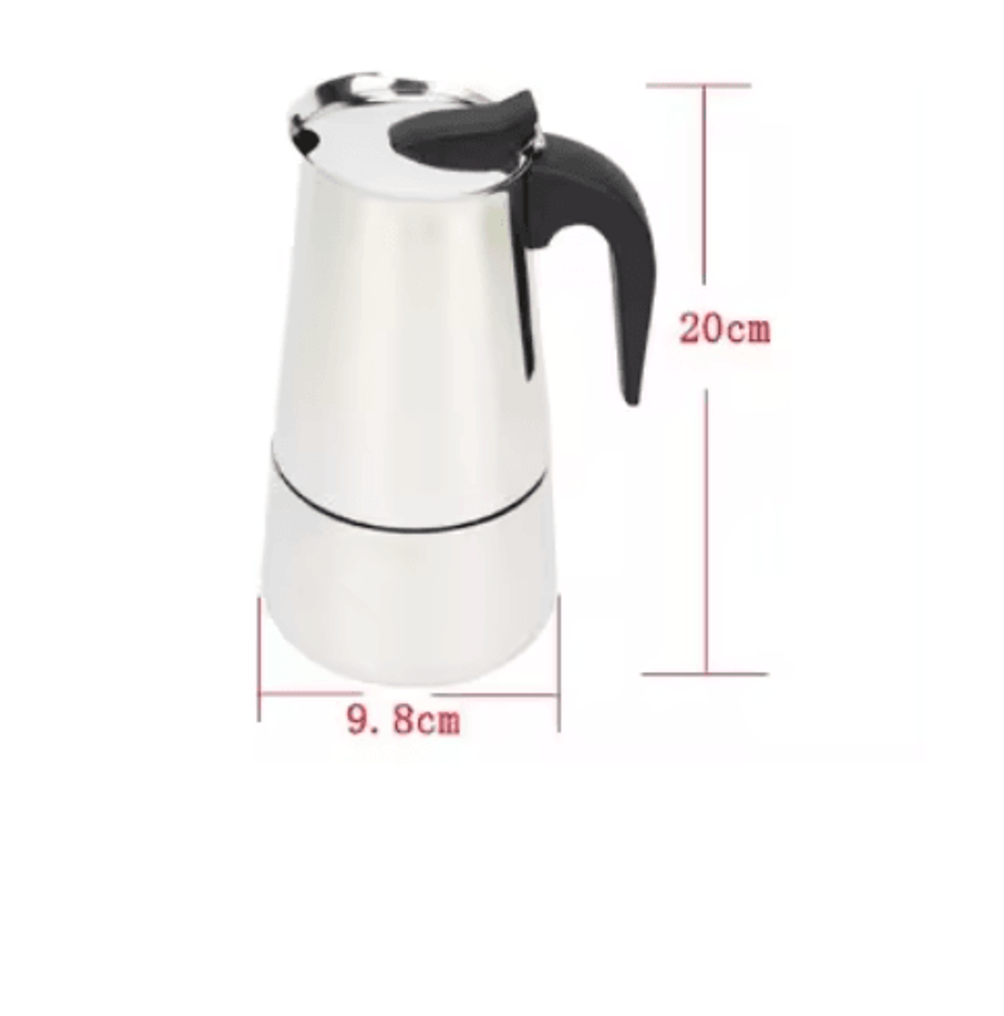 Stovetop Moka Pot Espresso Maker  469 Cup Italian Coffee Percolator 3