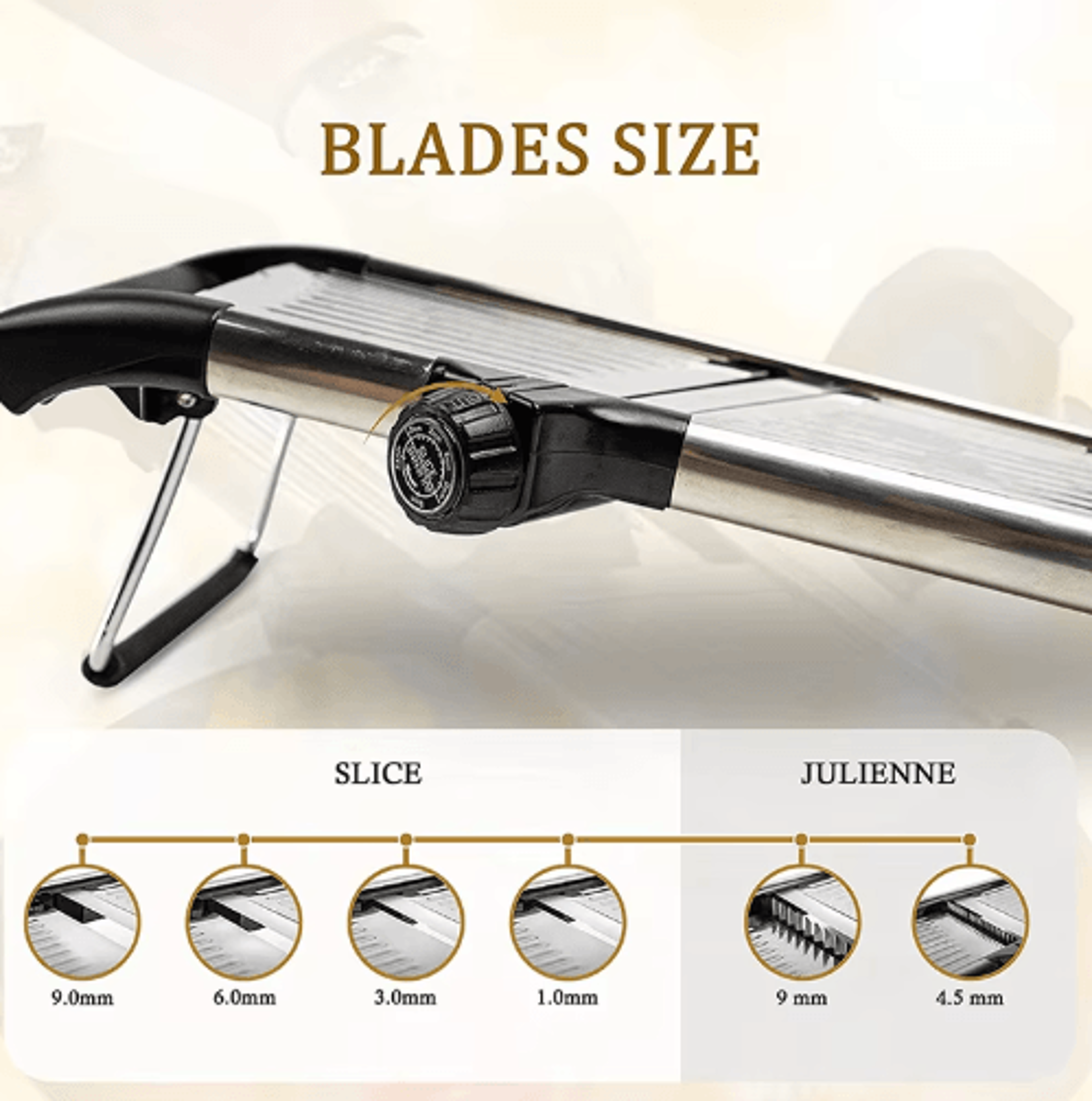 Adjustable Stainless Steel Mandoline Slicer  MultiBlade Vegetable Cutter  Food Prep Tool 5