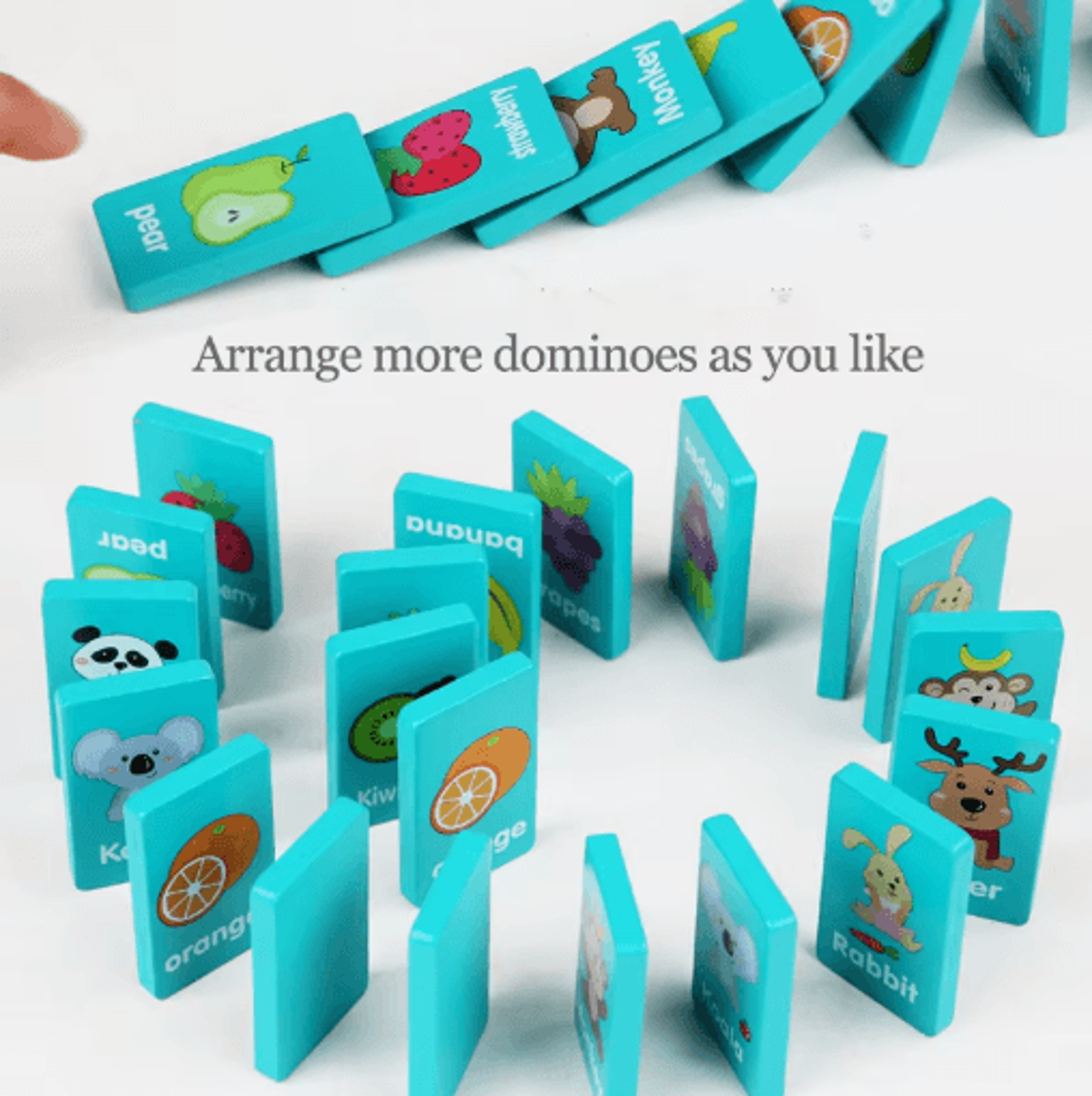 Seaside Animal Wooden Memory Matching Game Montessori Puzzle Board For Kids 4