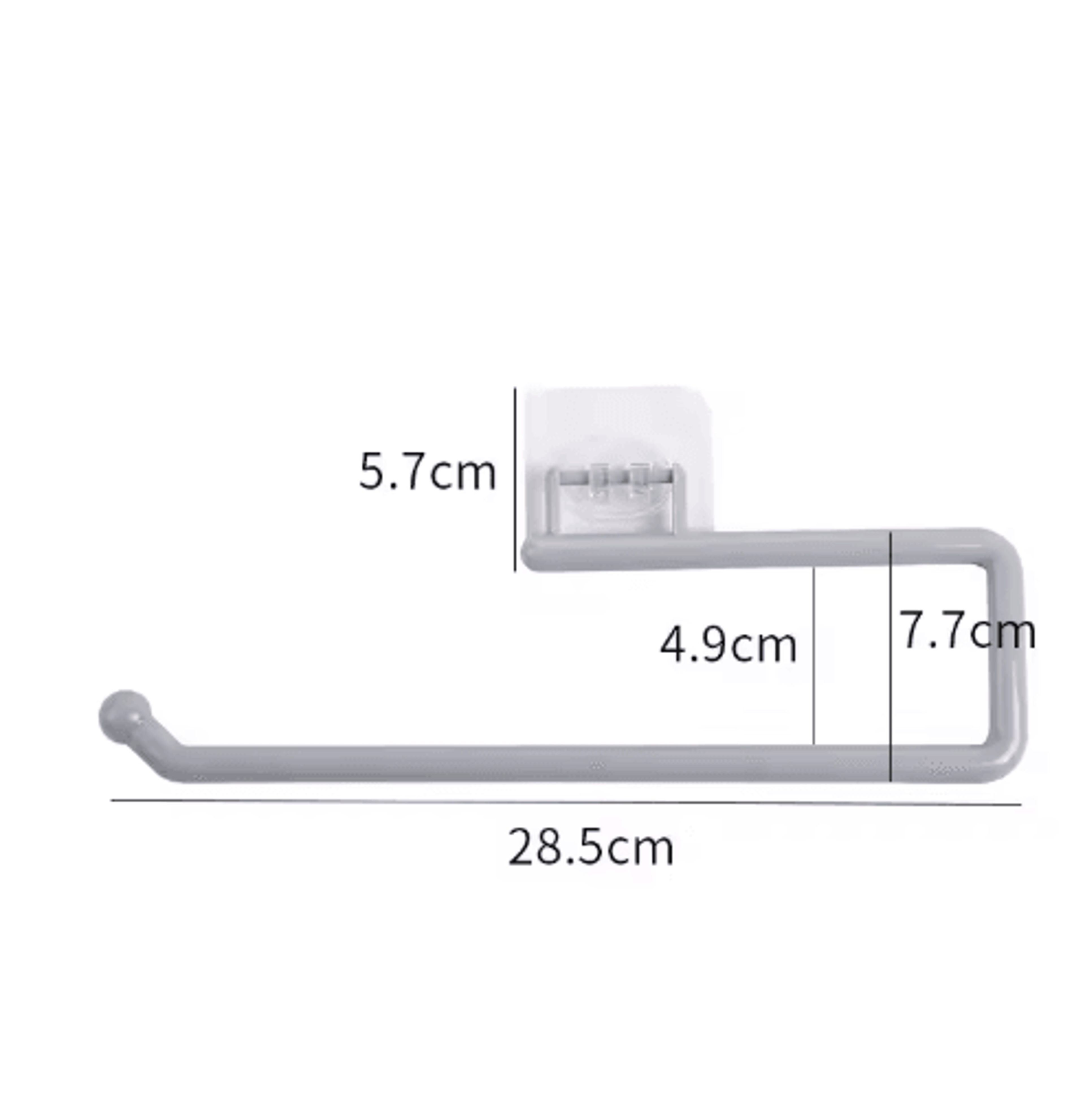 Punch Free Wall Mounted Paper Towel Rack For Kitchen  Bathroom Use 2