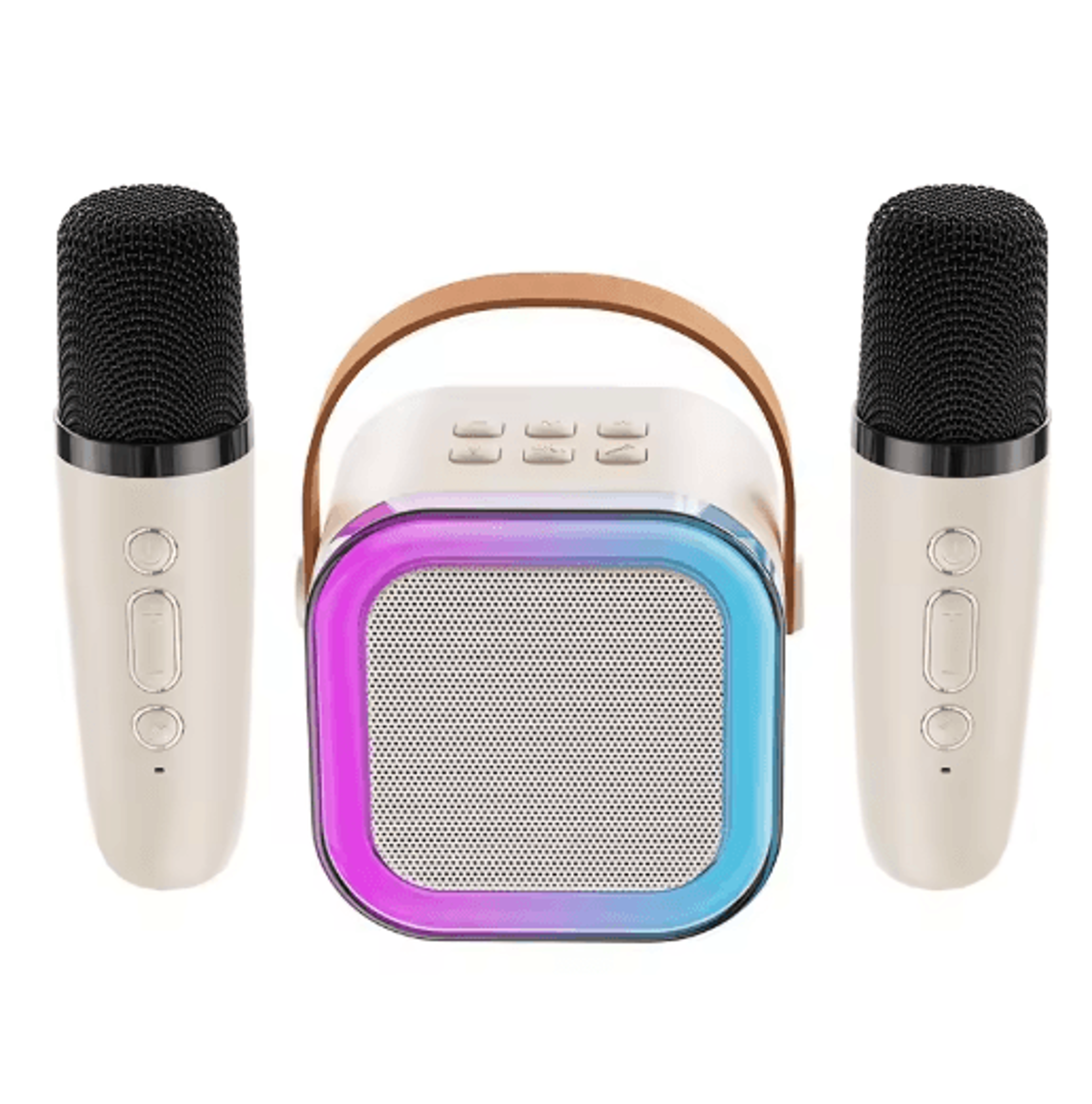 HOMEFISH K12 Portable Karaoke Machine With Wireless Microphones  Bluetooth Speaker System 6
