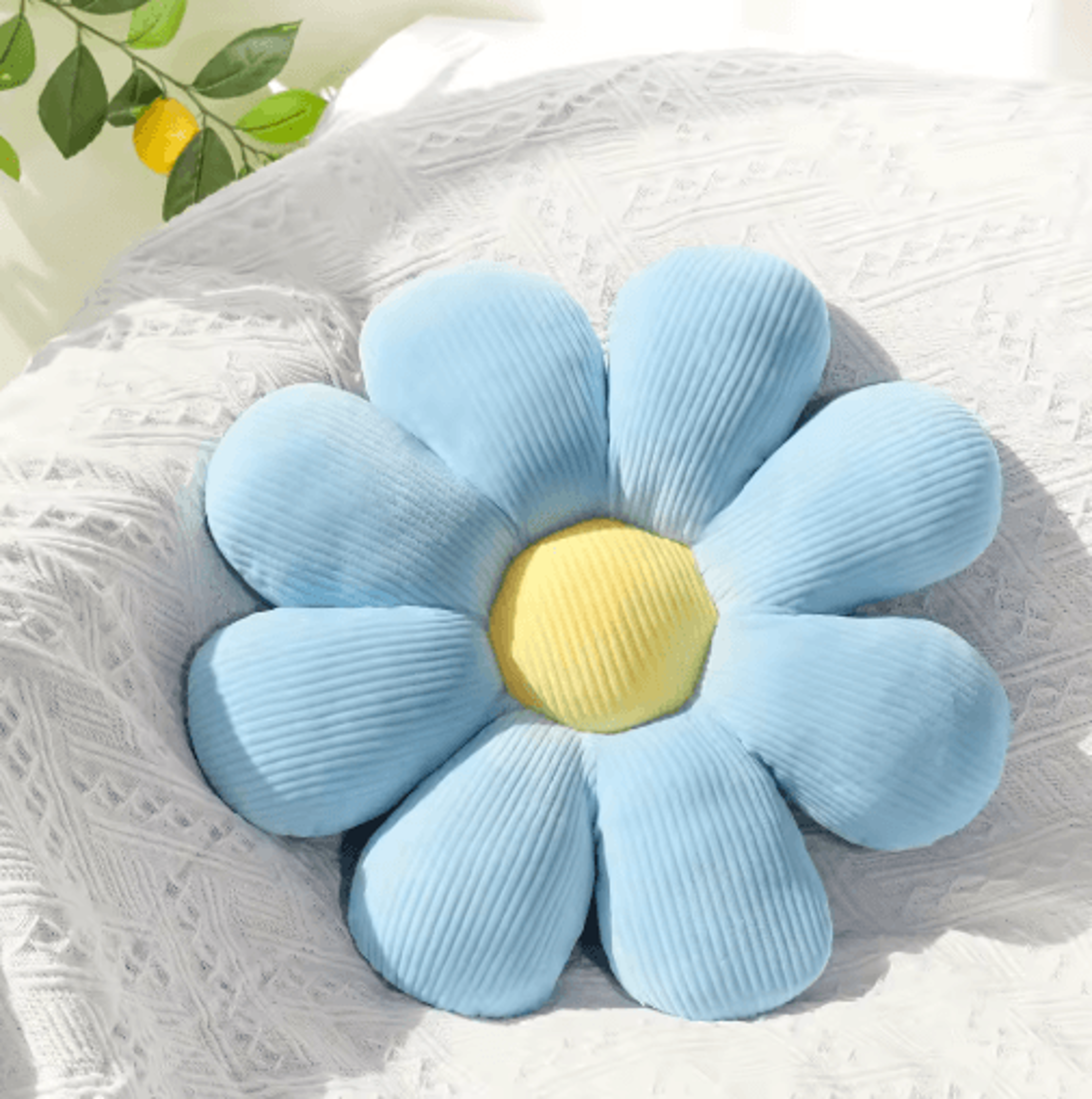 Sunflower Plush Cushion  Cute Daisy Floor Pillow  Seat Mat 1