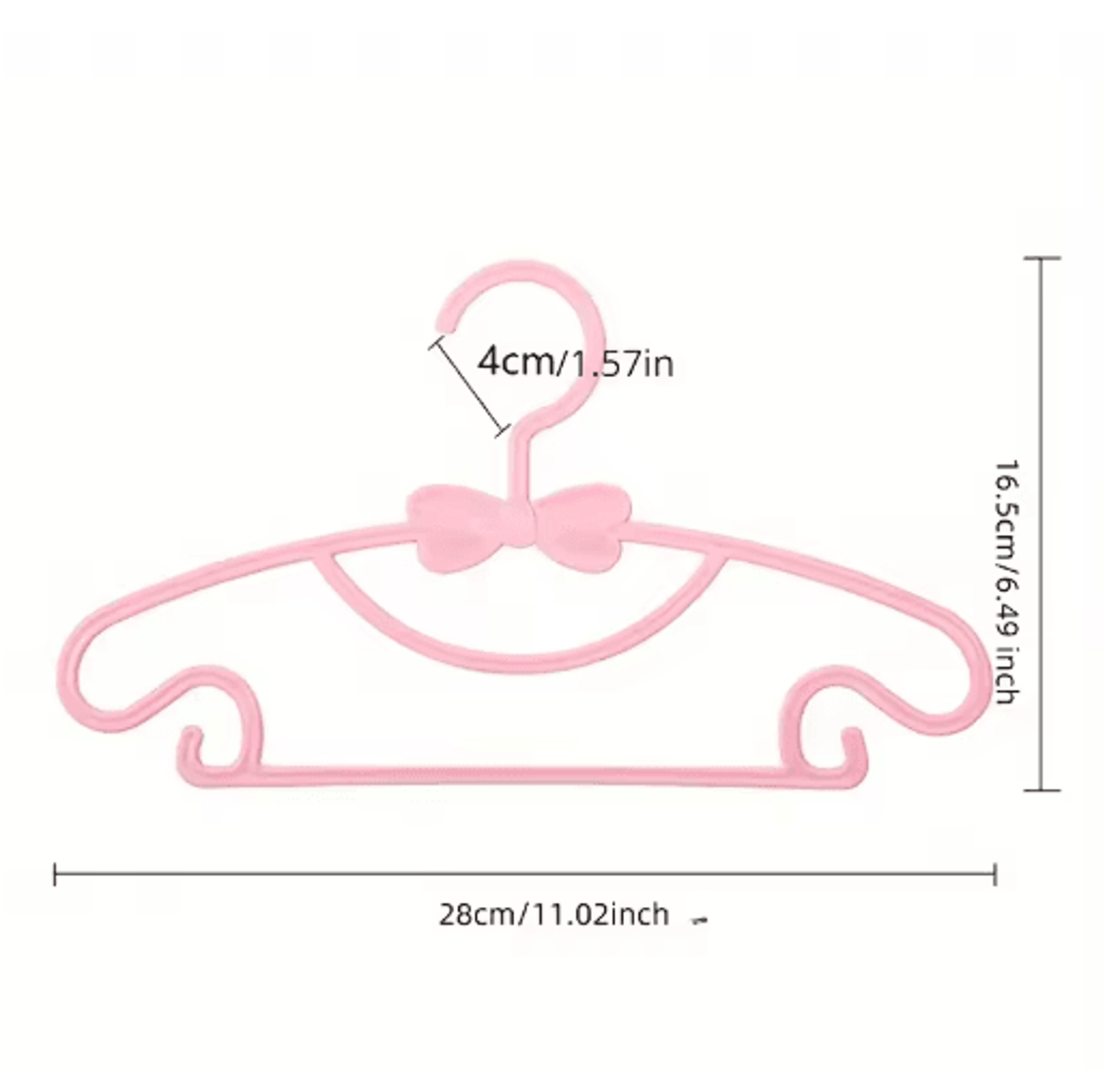 Kids Clothes Hangers Set 10pcs Windproof Baby  Childrens Plastic Hangers 9