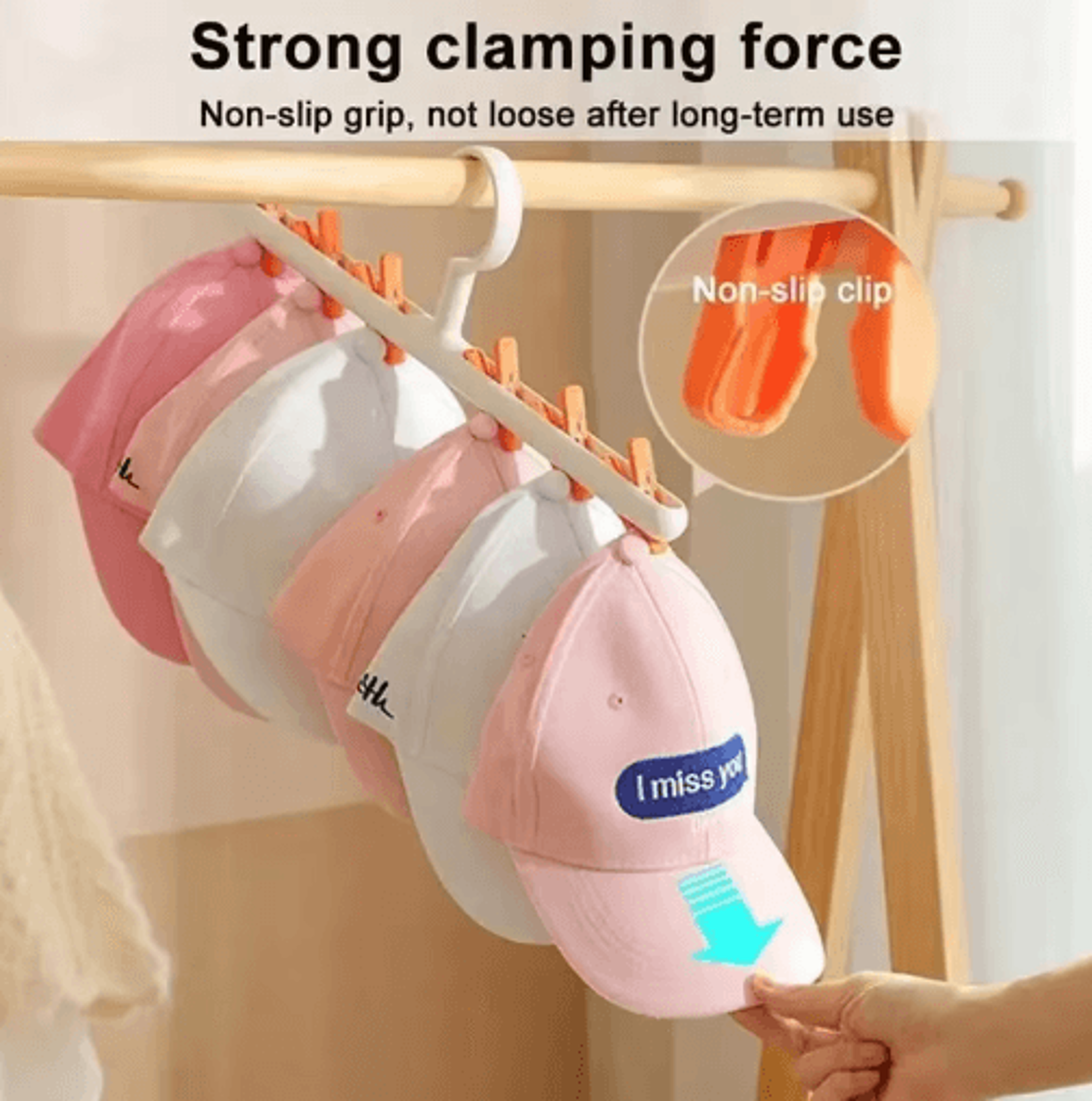 Hat  Scarf Organizer Hanger  MultiPurpose Closet Storage Rack 8