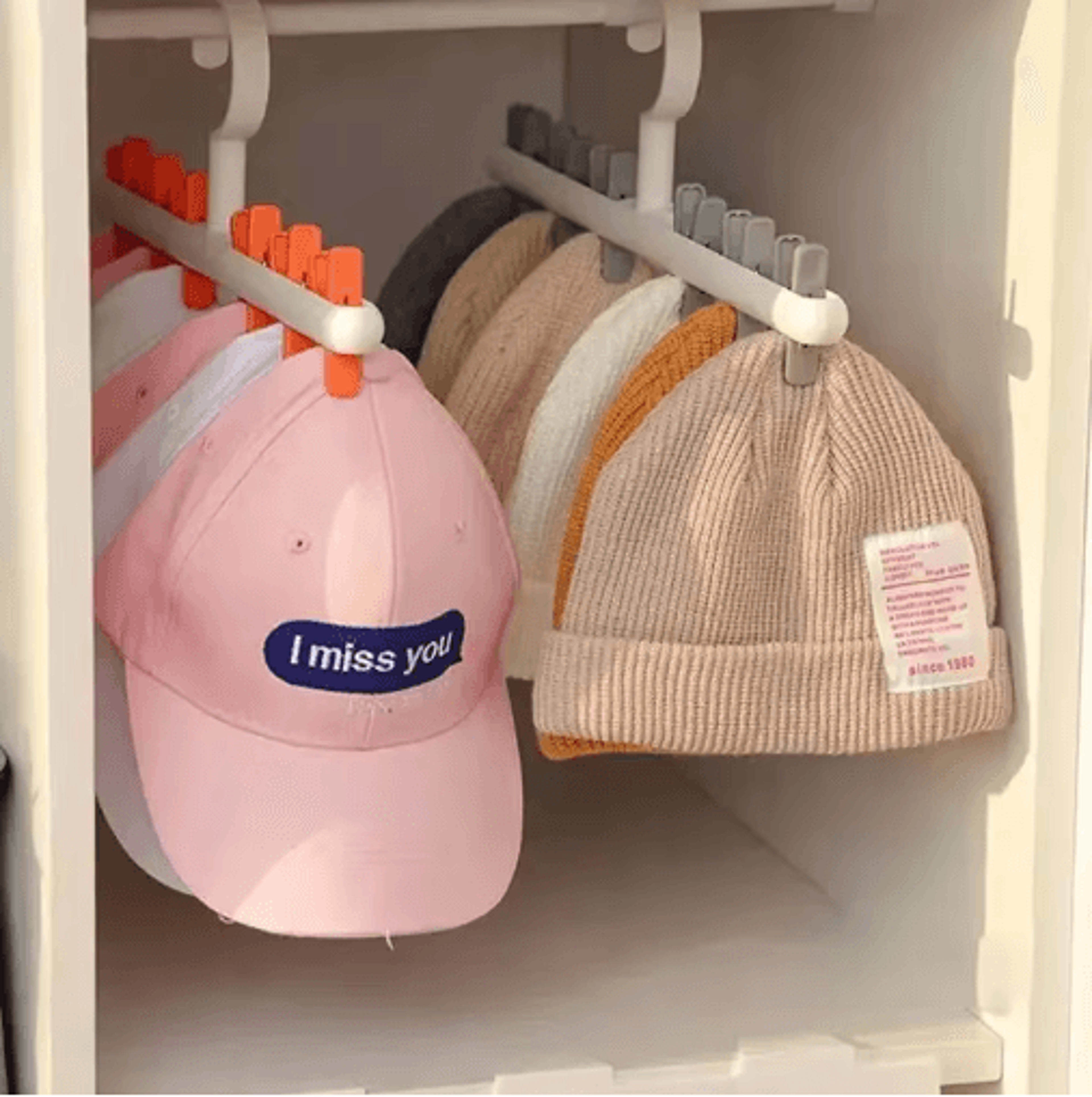 Hat  Scarf Organizer Hanger  MultiPurpose Closet Storage Rack 0