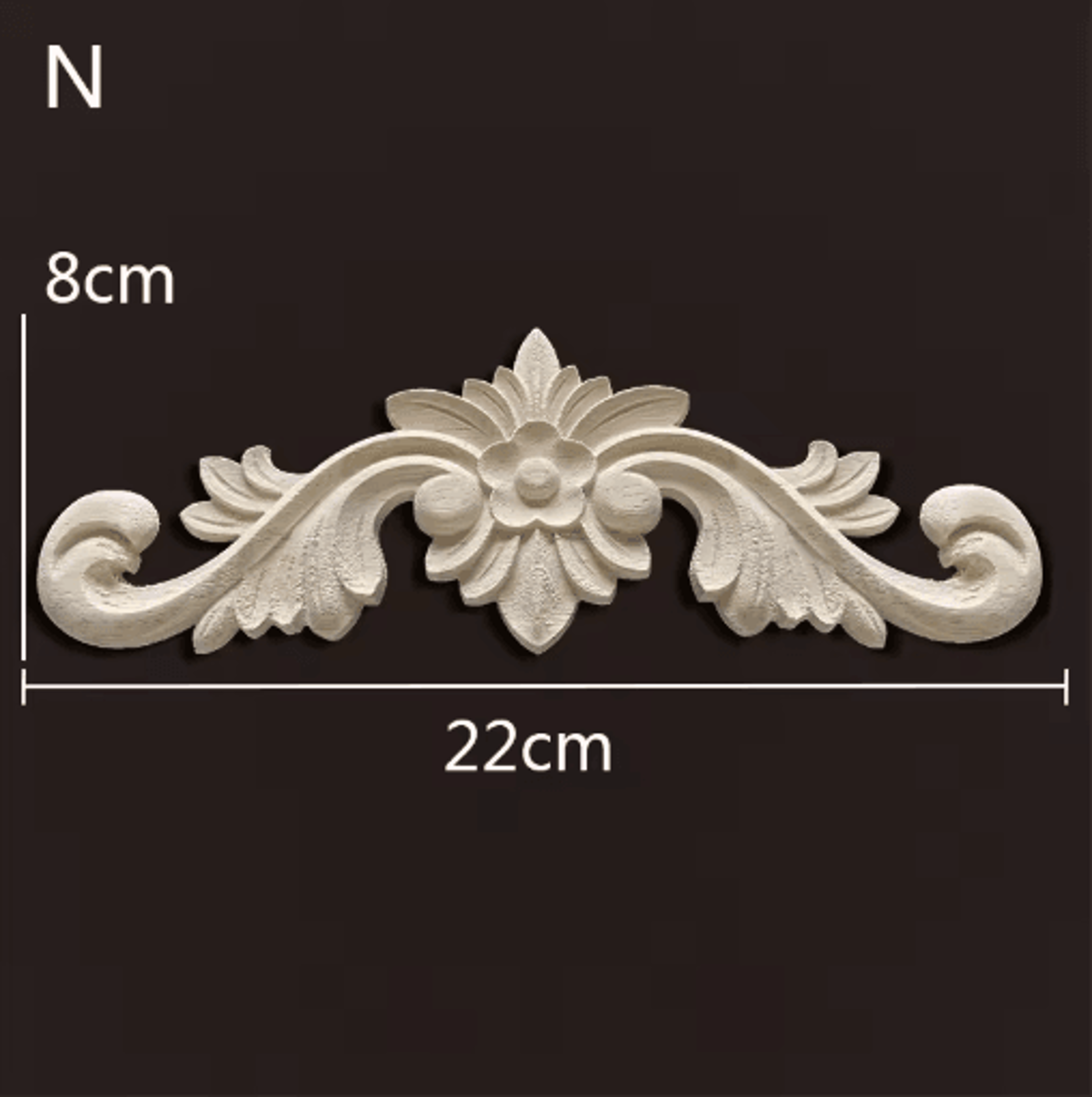Vintage Carved Wood Onlays Decorative Furniture Appliques For Elegant Home Decor 5