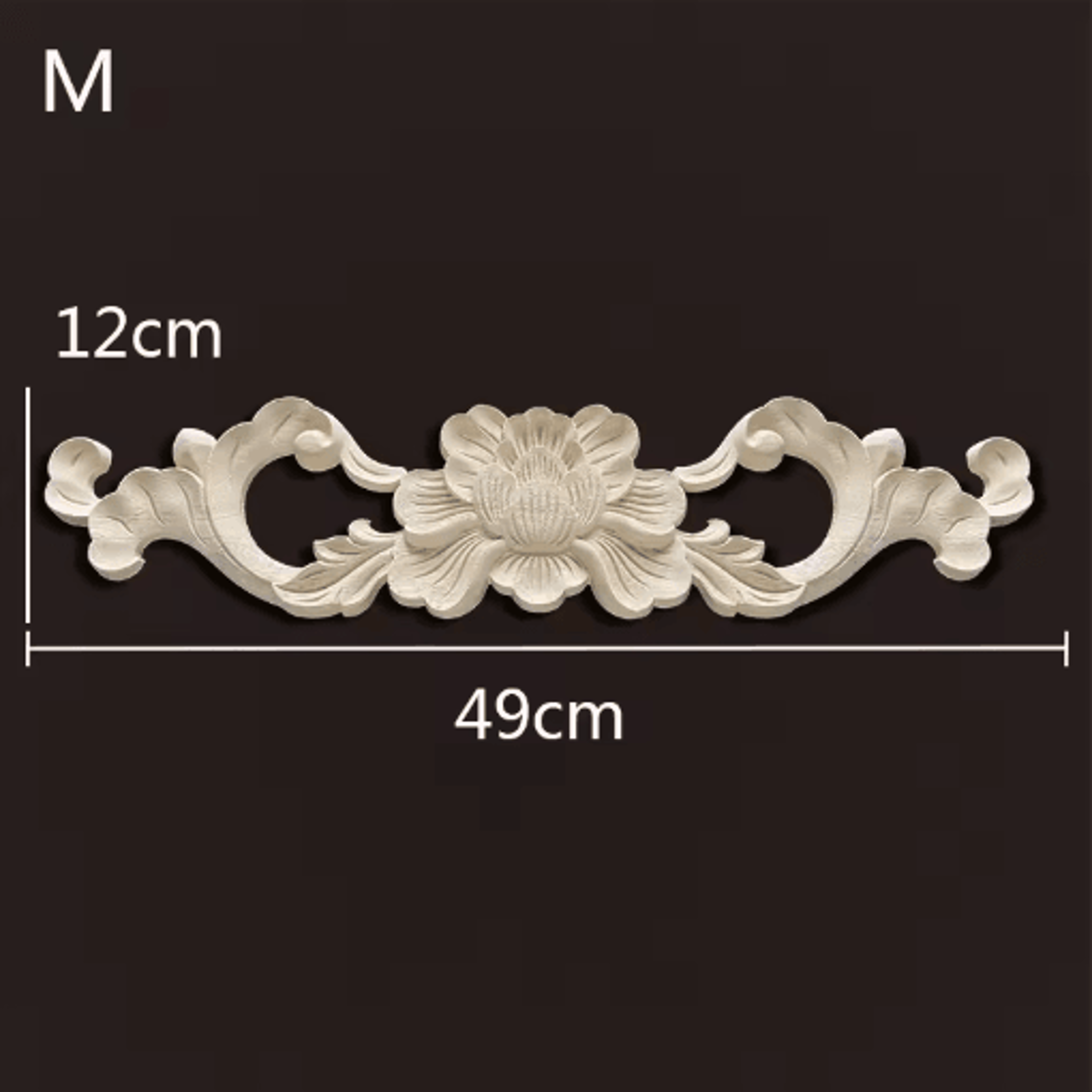 Vintage Carved Wood Onlays Decorative Furniture Appliques For Elegant Home Decor 6
