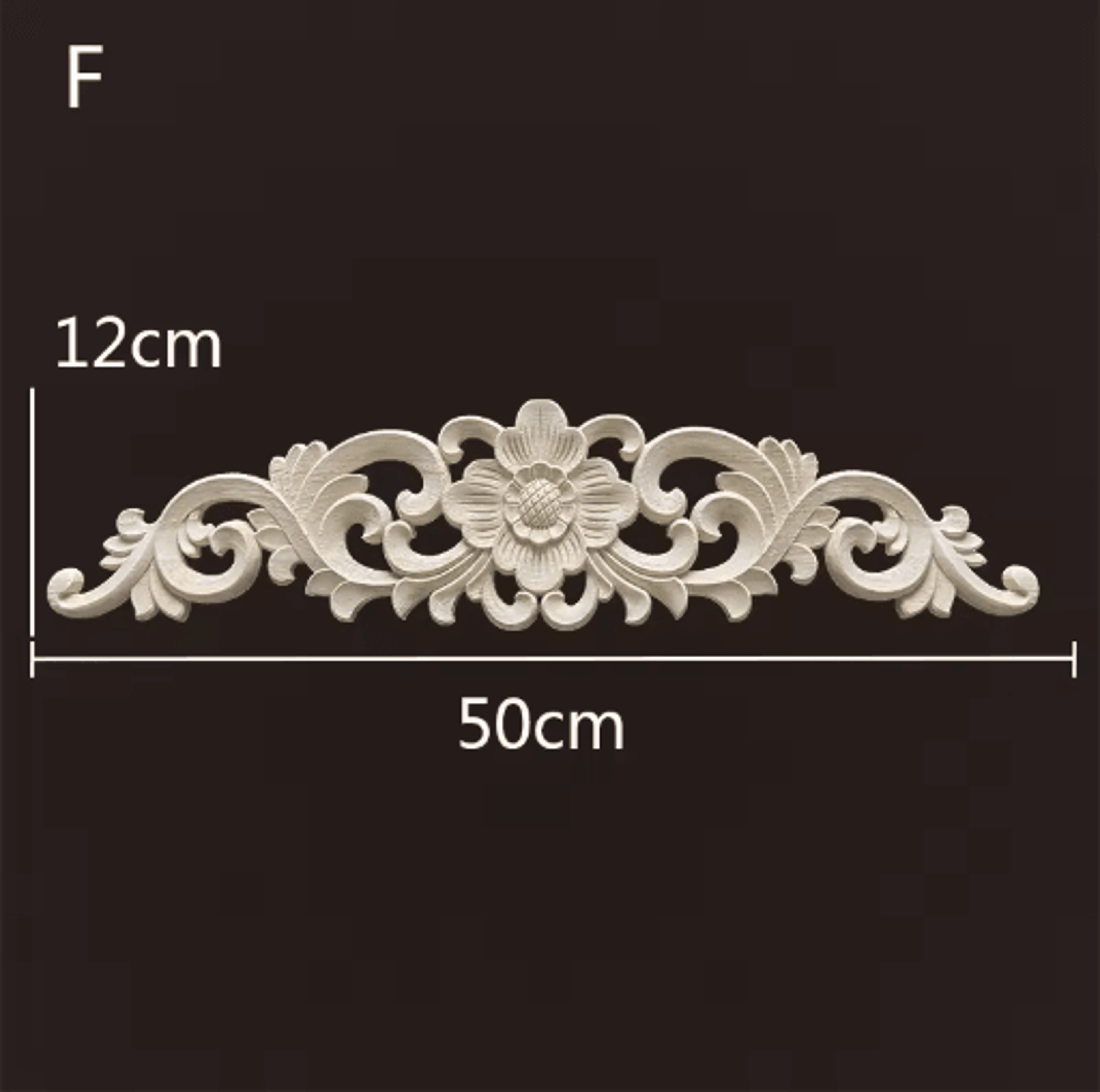 Vintage Carved Wood Onlays Decorative Furniture Appliques For Elegant Home Decor 16
