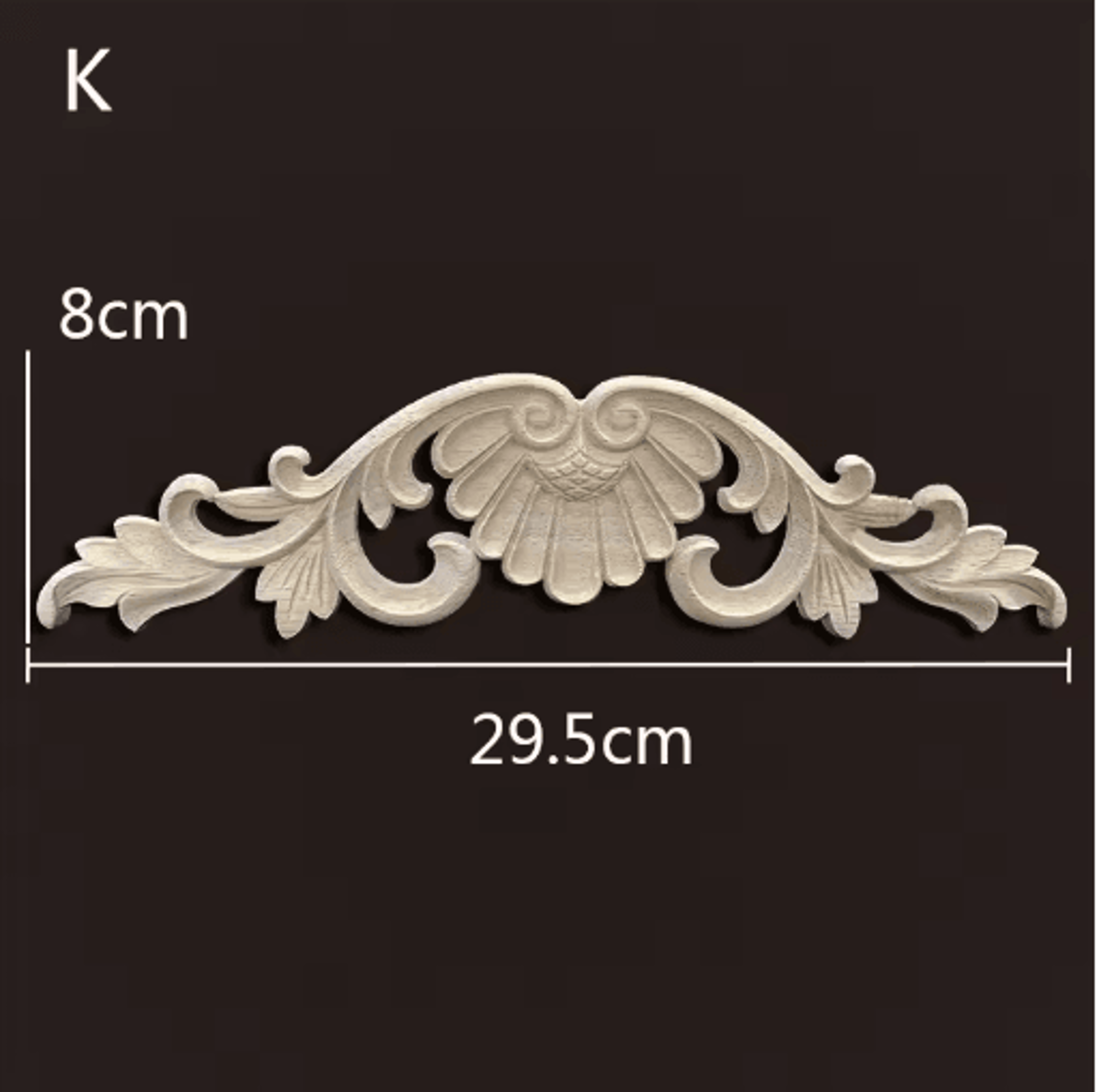 Vintage Carved Wood Onlays Decorative Furniture Appliques For Elegant Home Decor 8