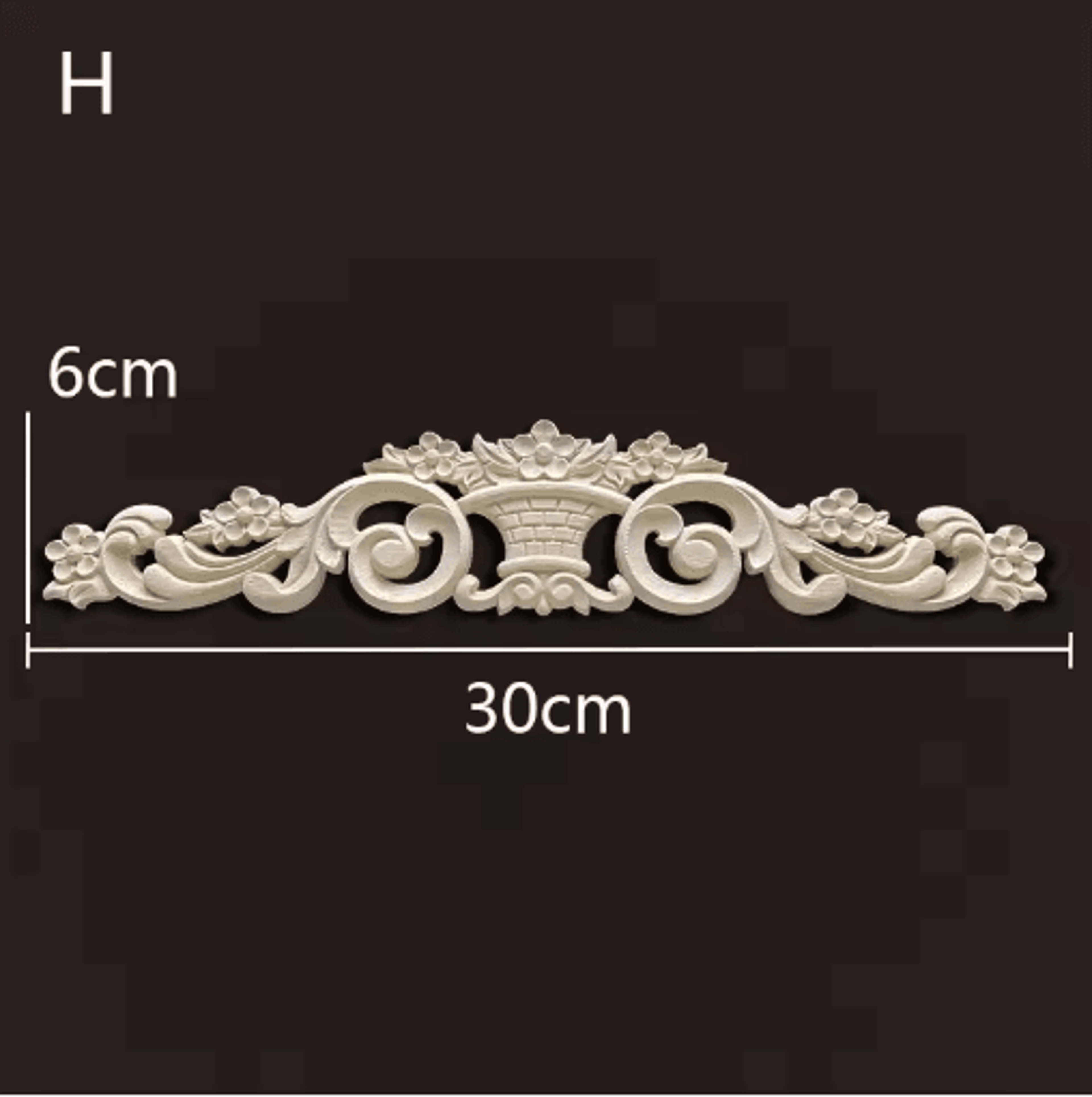 Vintage Carved Wood Onlays Decorative Furniture Appliques For Elegant Home Decor 14
