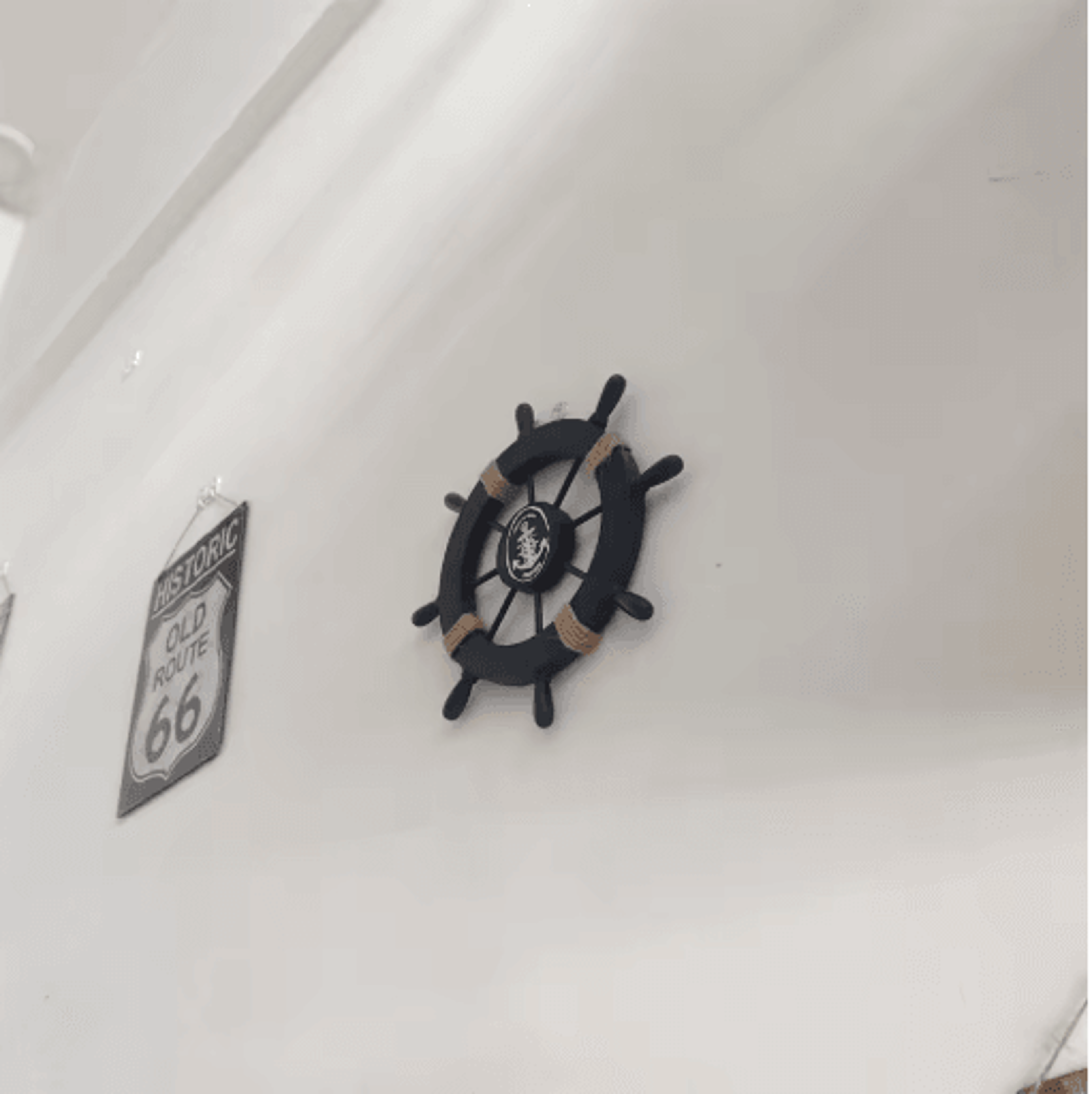 Vintage Nautical Ship Wheel Decor Wooden Boat Helm Wall Decoration For Coastal Homes 7
