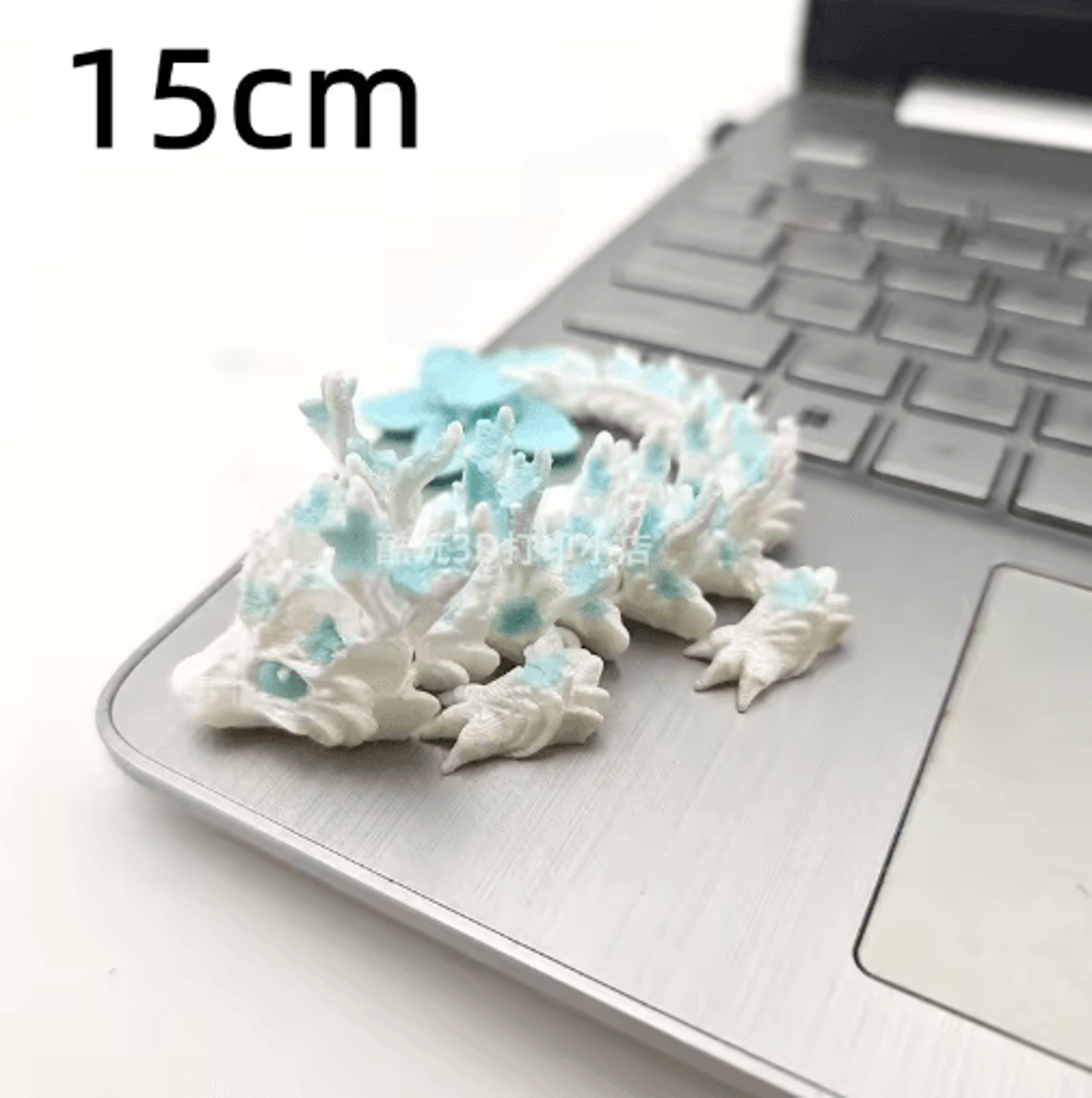 3D Printed Cherry Blossom Dragon Articulated Love Dragon Desk Decor 3