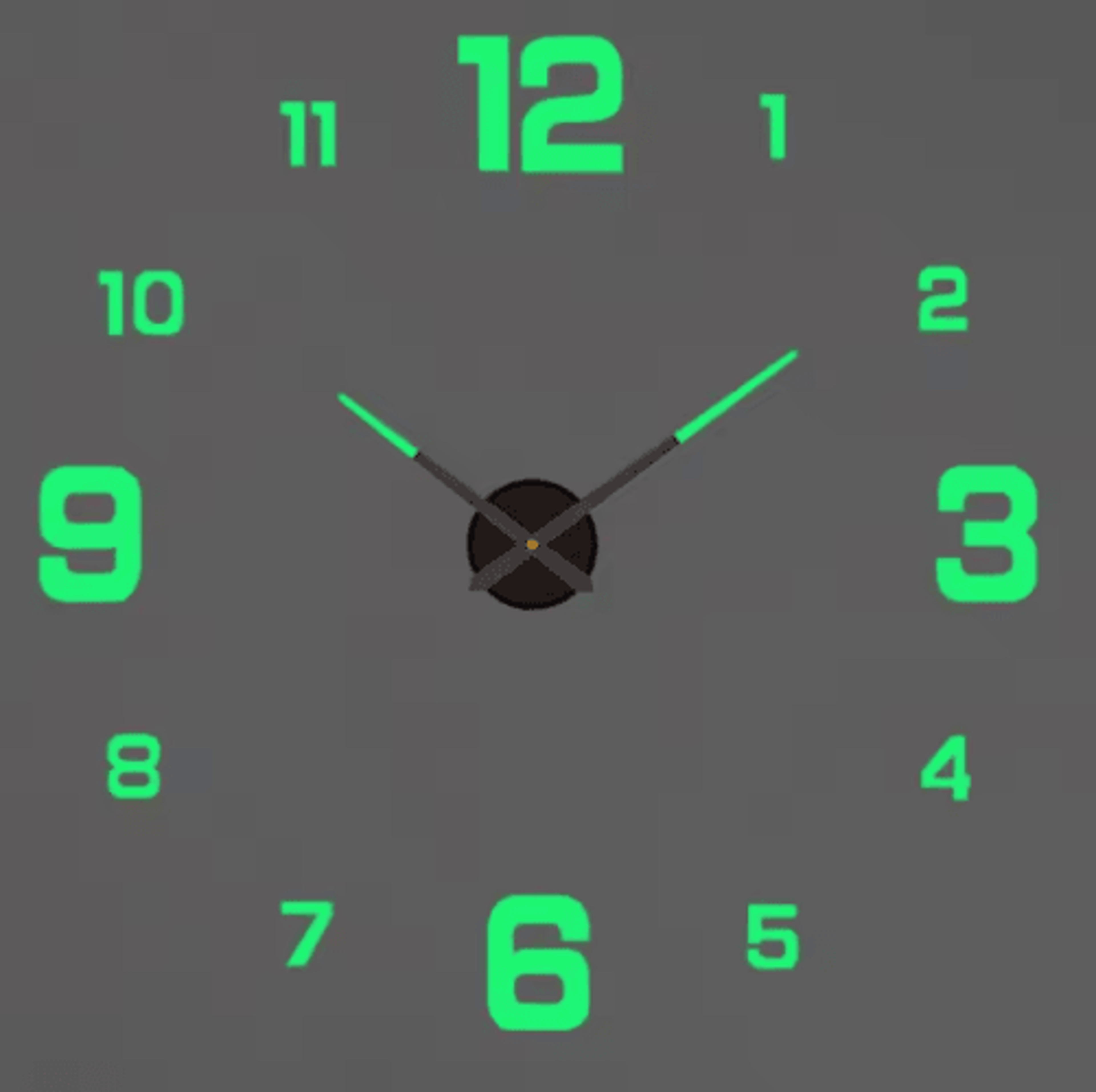 Modern 3D DIY Wall Clock  Large Acrylic Mirror Decorative Quartz Clock 10
