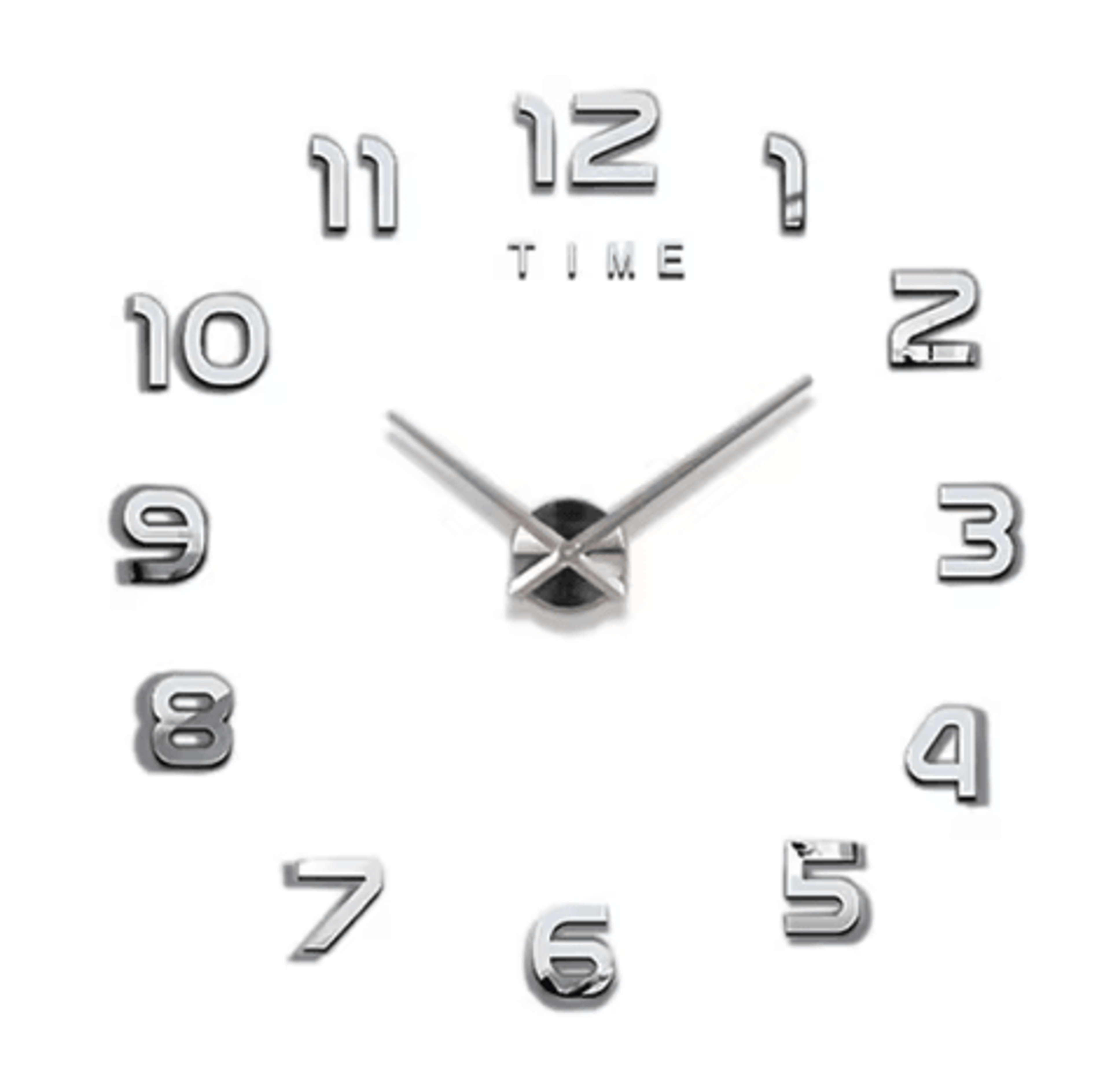 Modern 3D DIY Wall Clock  Large Acrylic Mirror Decorative Quartz Clock 15
