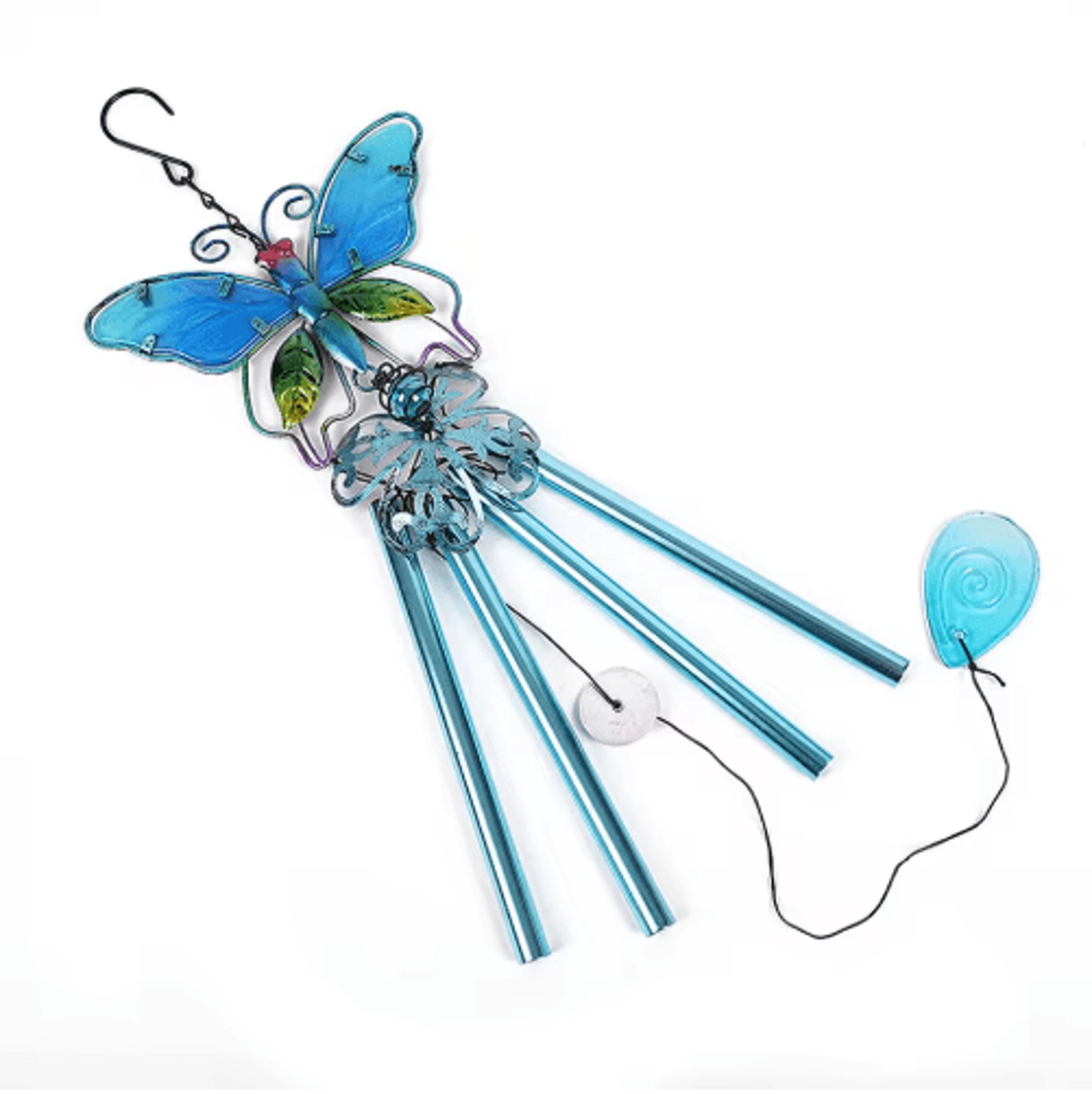 Hummingbird  Dragonfly Metal Wind Chime Decorative Outdoor Garden Hanging Decor 1