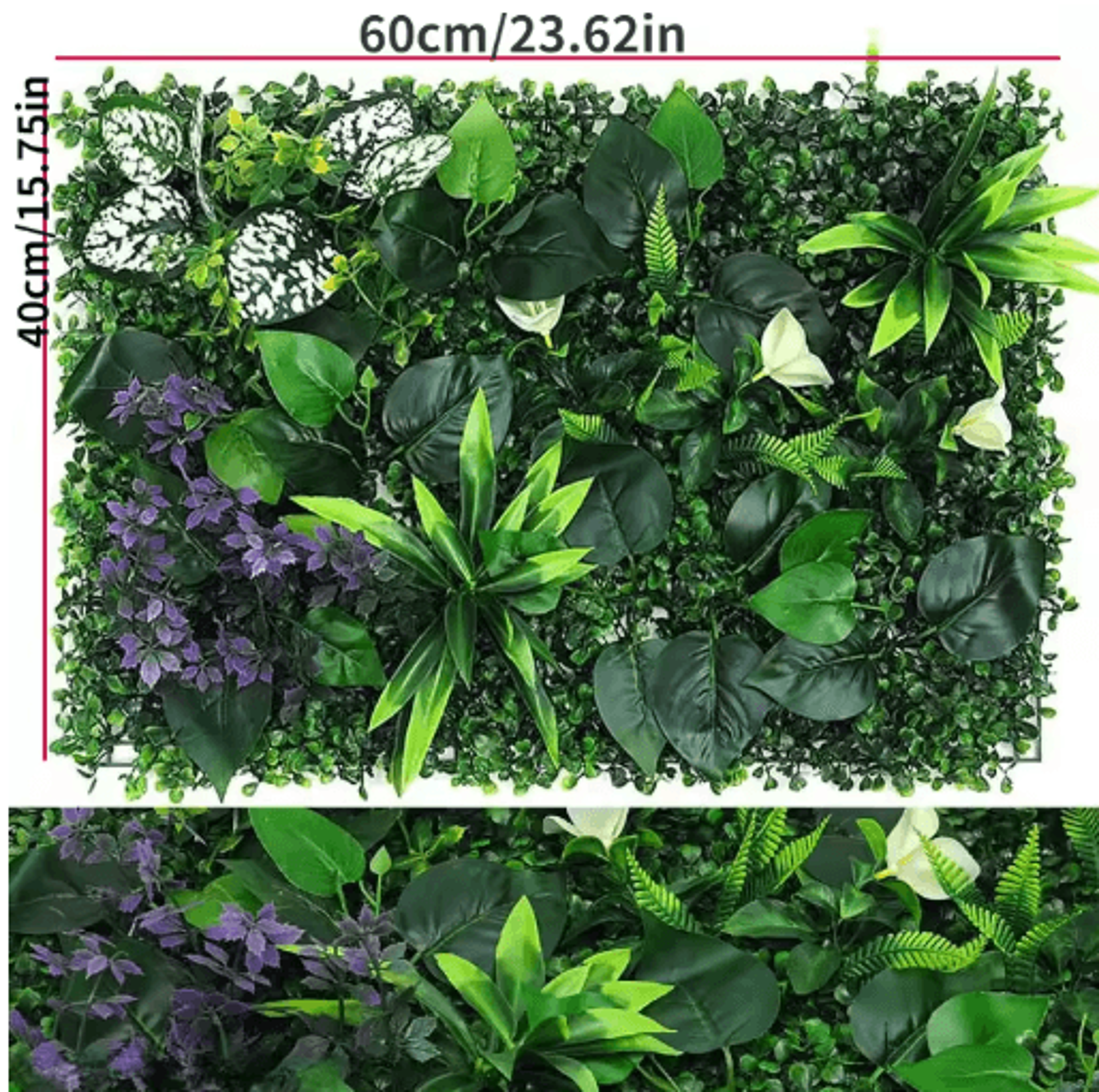 Artificial Grass Wall Panel  Boxwood Hedge For Vertical Garden  Greenery Wall Decor 3