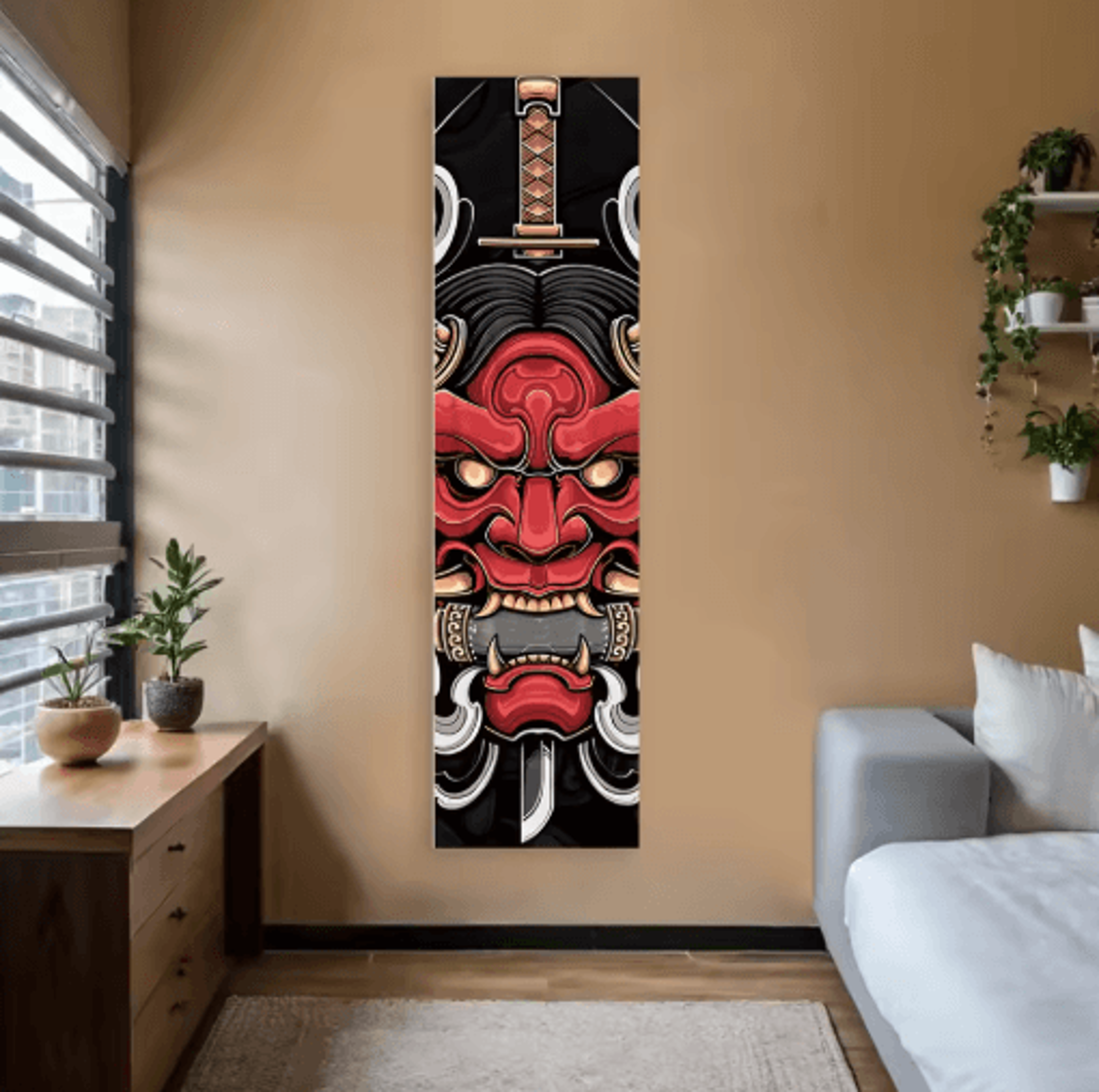 VIKAMA Japanese Wave Tapestry Red Sun Ocean Wall Hanging Aesthetic Decor 9