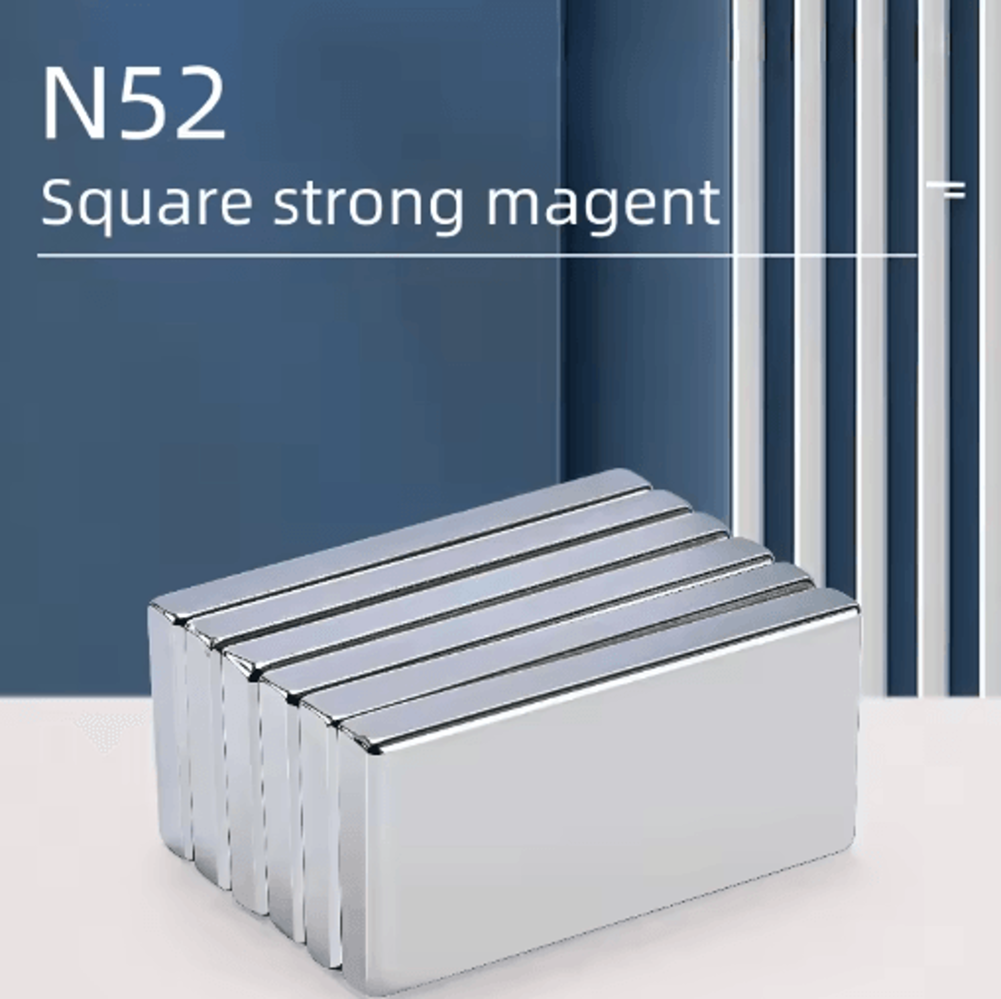 N52 Neodymium Square Magnets Heavy Duty Strong Magnetic Blocks N10pcs 0