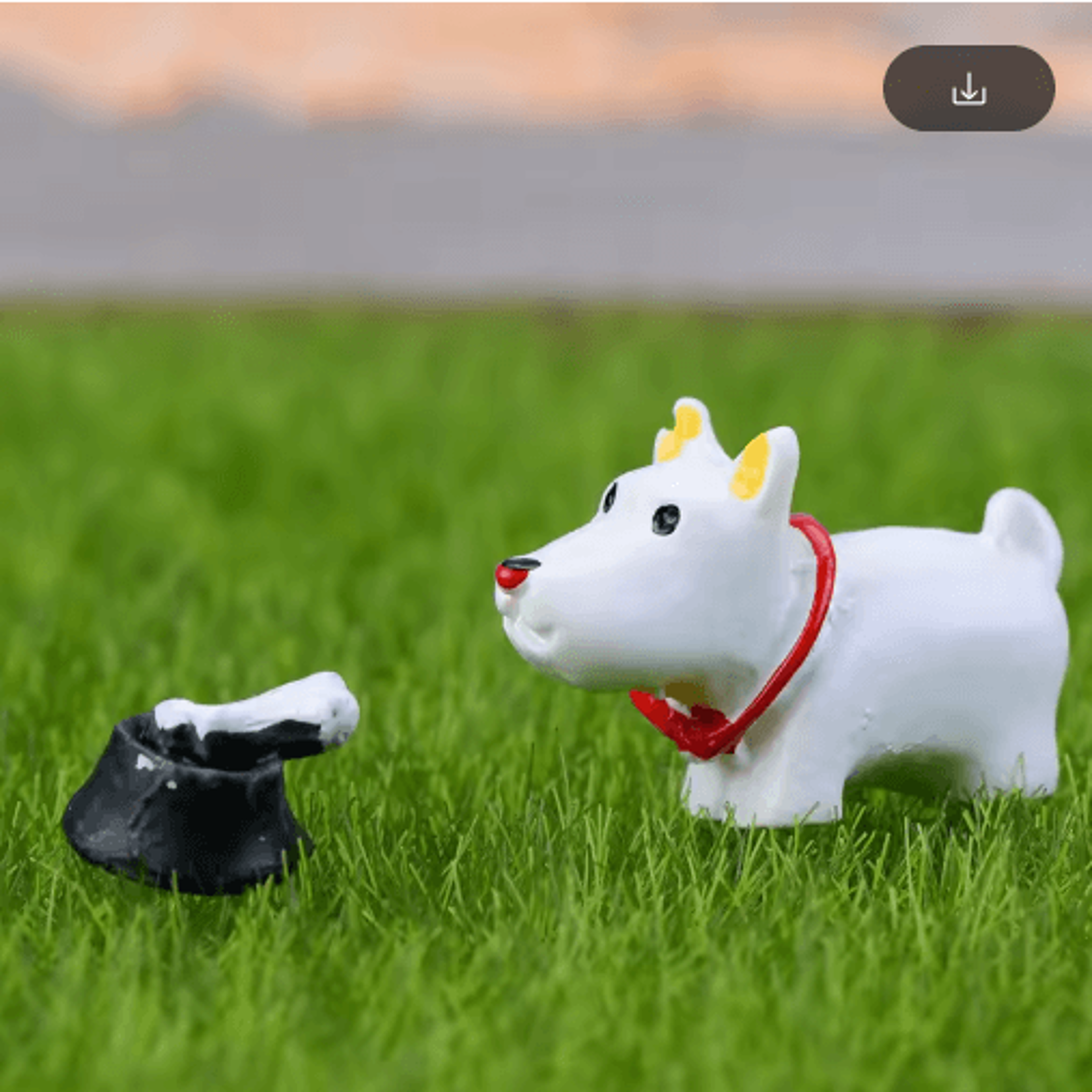 Mini Animal Figurines Set Cute Fairy Garden  Bonsai Miniature Decor 4