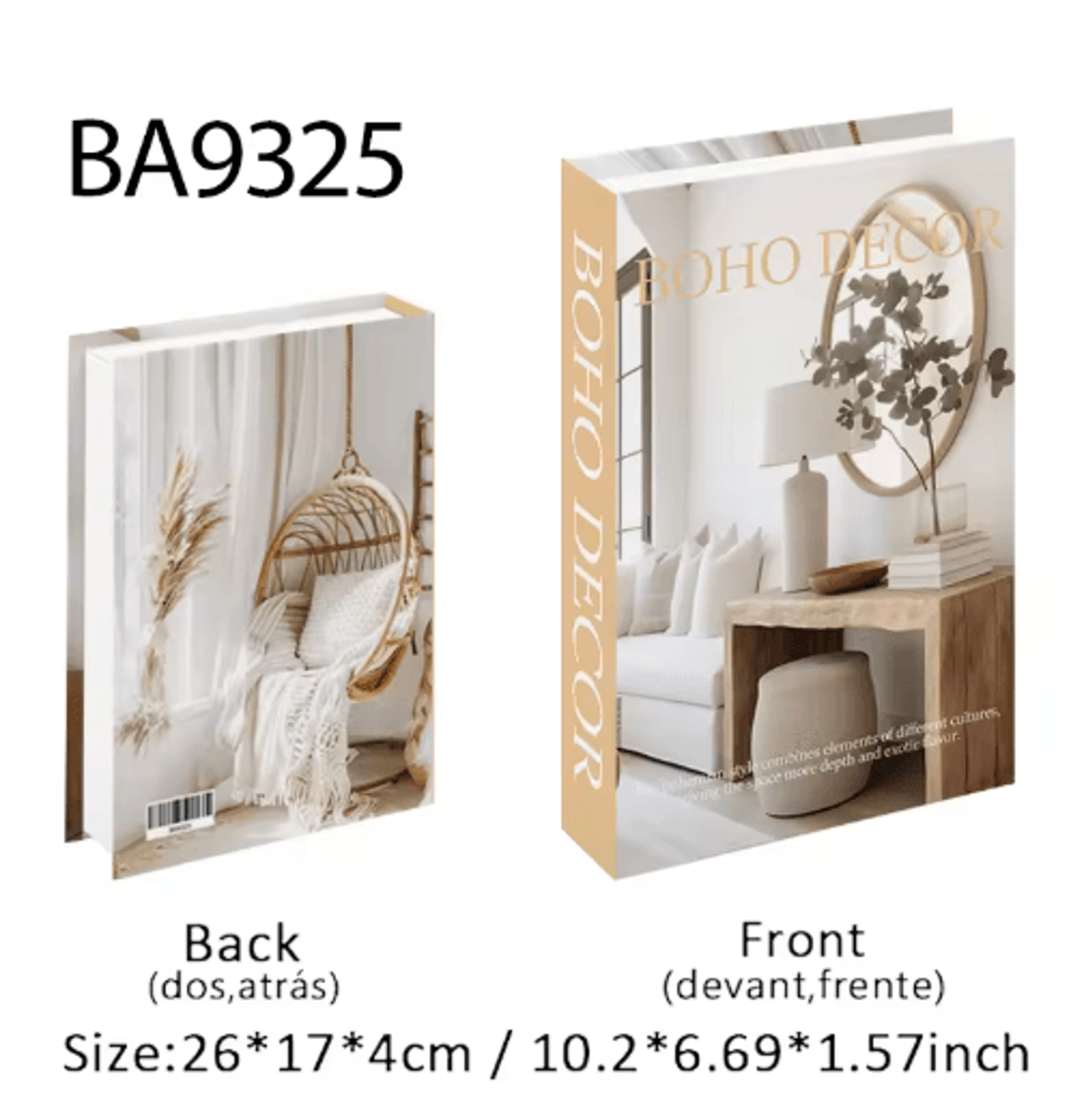 Luxury Decorative Fake Book Storage Box Aesthetic Coffee Table  Bookshelf Decor 8