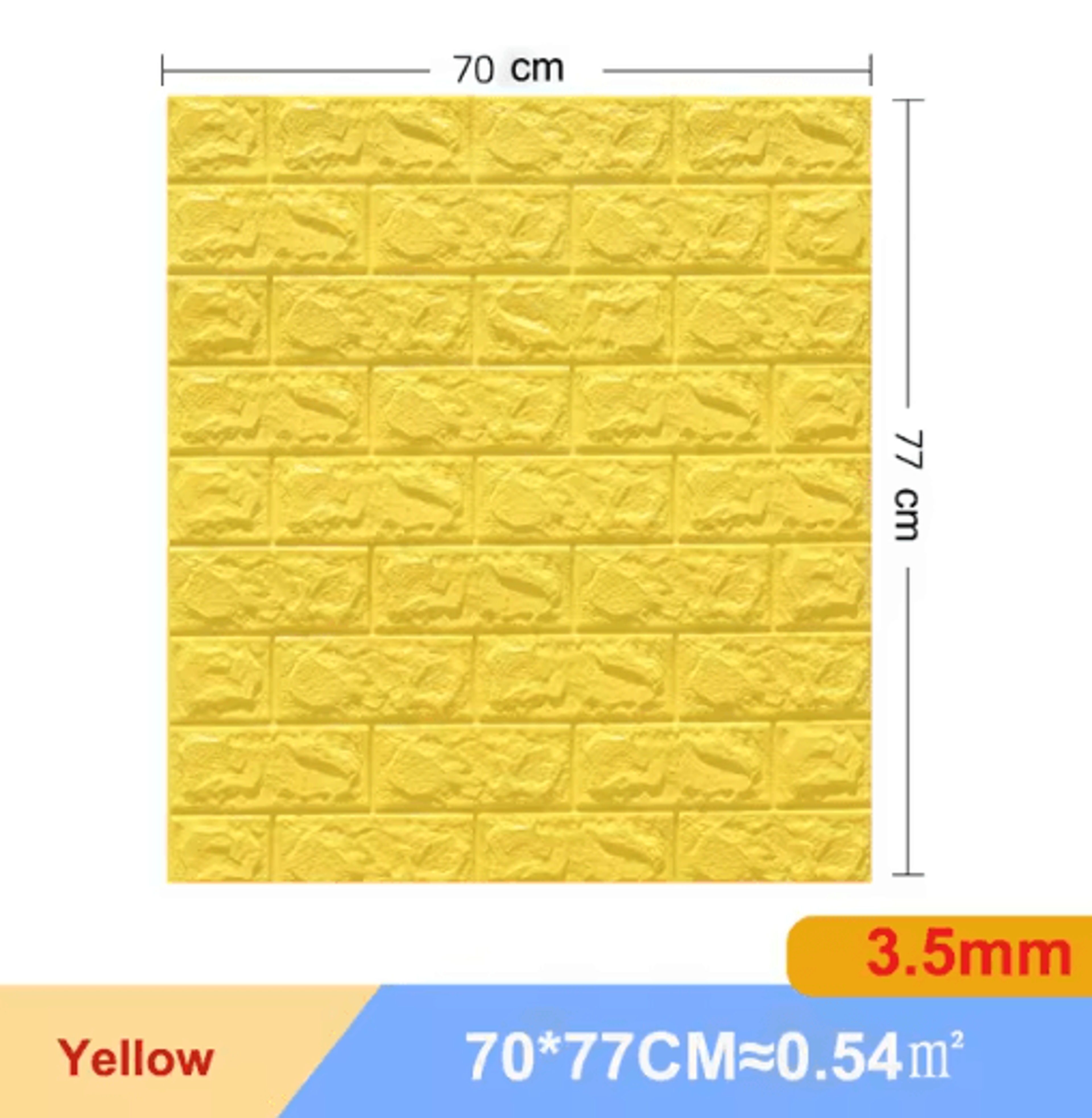 3D Self Adhesive Brick Wall Stickers 10pcs Foam DIY Decor Panels 9